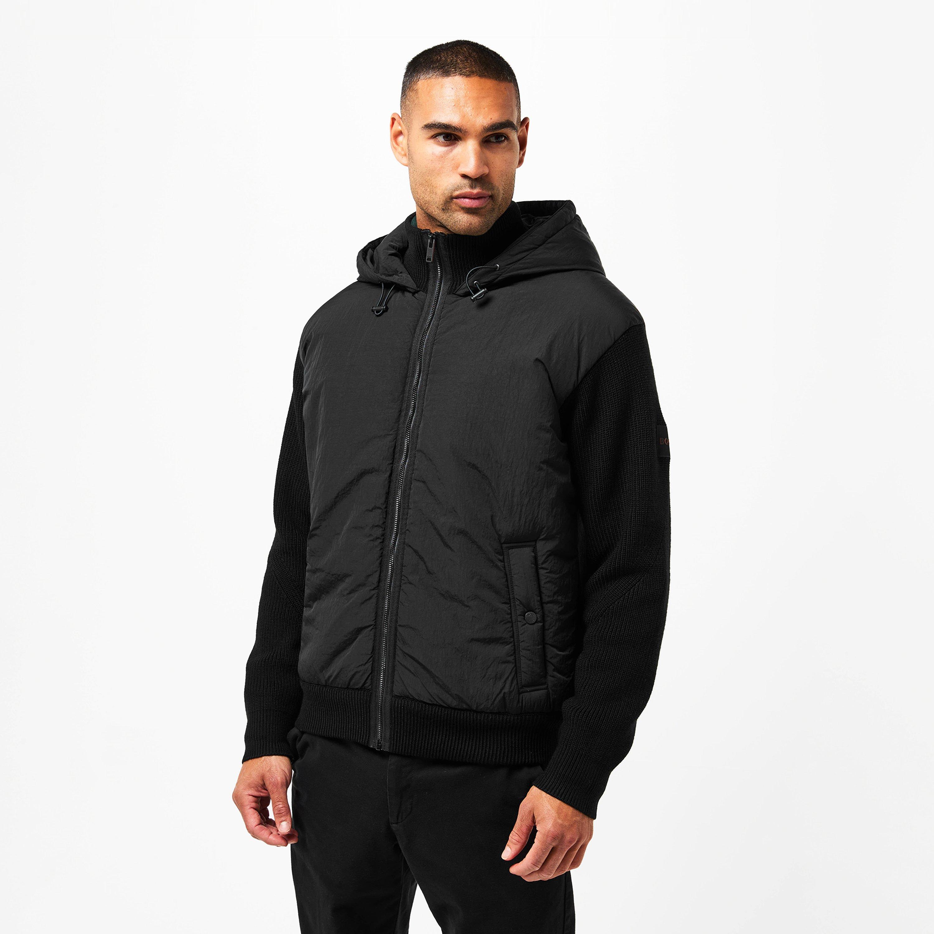 Black 001 - Boss - Men's Kiaccio Hood Jumper - 3
