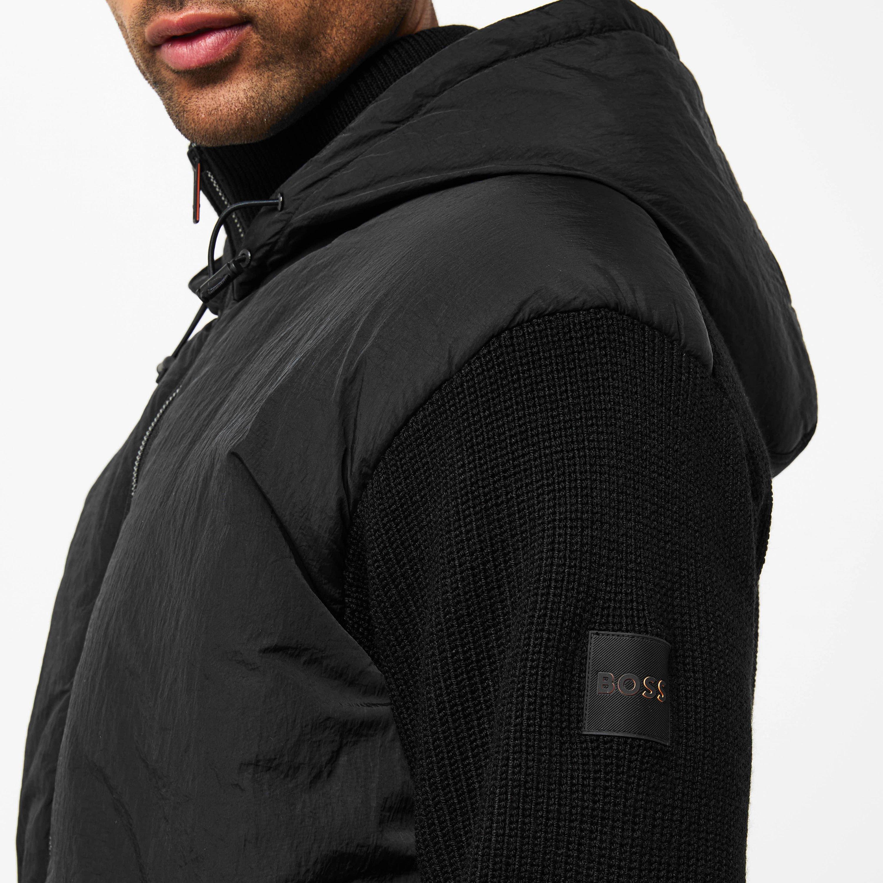 Black 001 - Boss - Men's Kiaccio Hood Jumper - 5