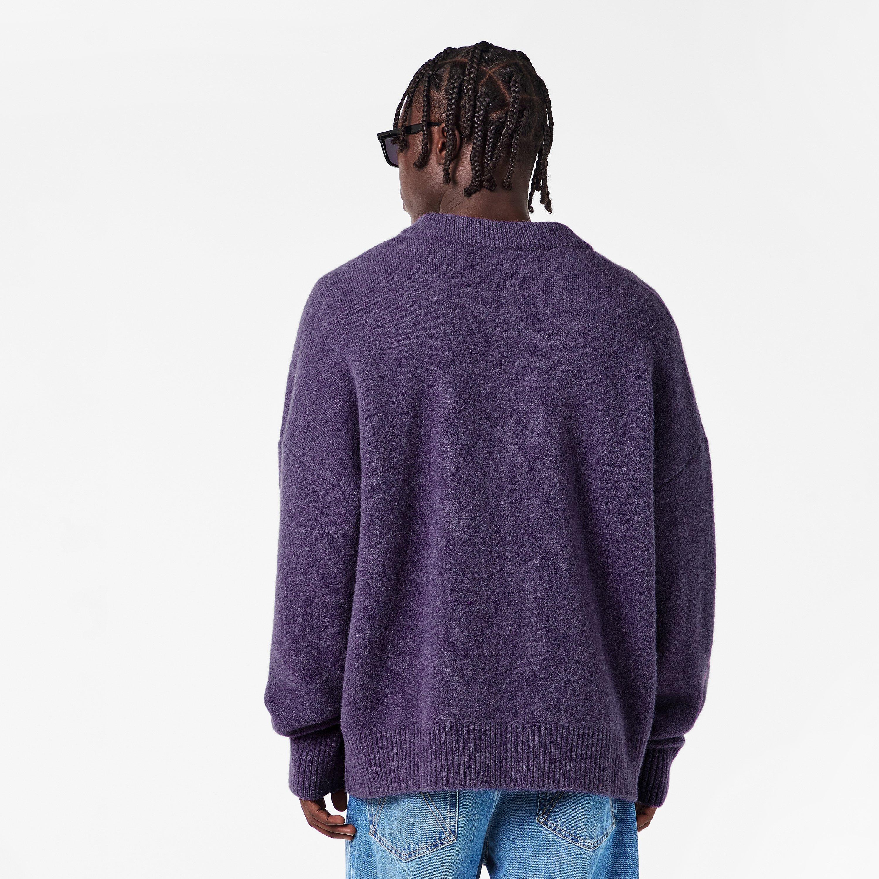 Lilac - AMI Paris - Men's De Coeur Cardigan - 4