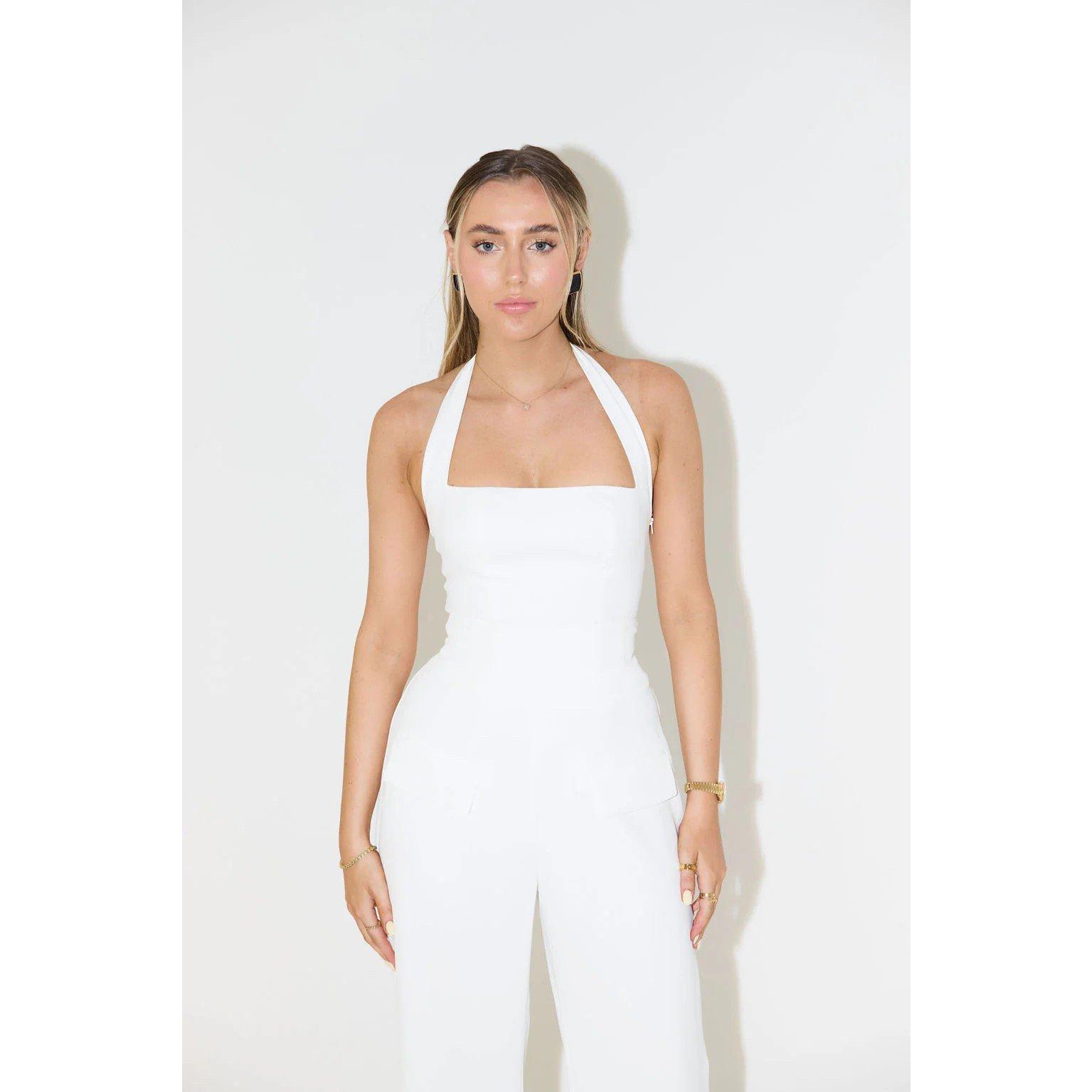 White - Odd Muse - Ultimate Muse Halter Top - 2