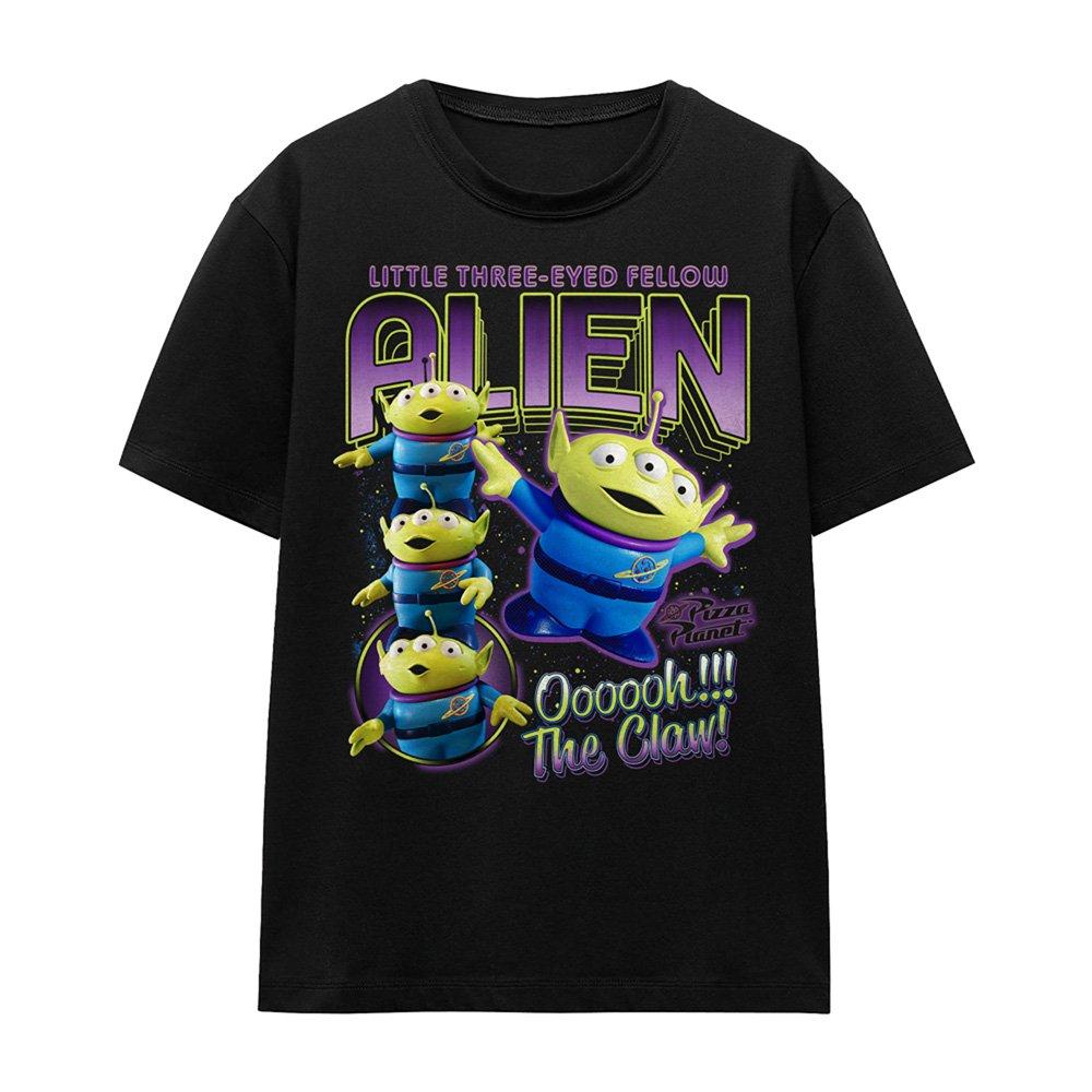 Black - Disney - Toy Story Claw Alien Homage T Shirt Black - 4
