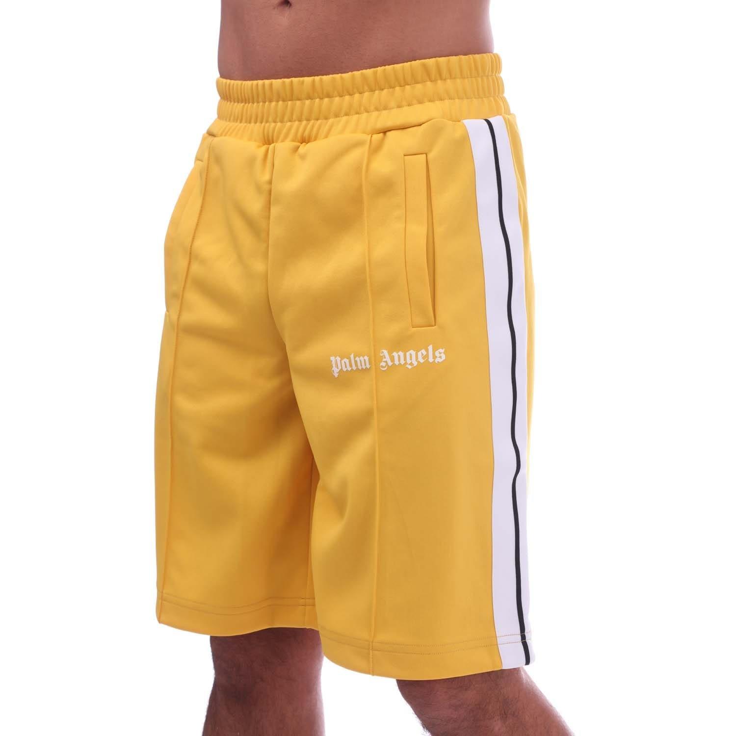 Yellow - Palm Angels - Classic Track Shorts - 1