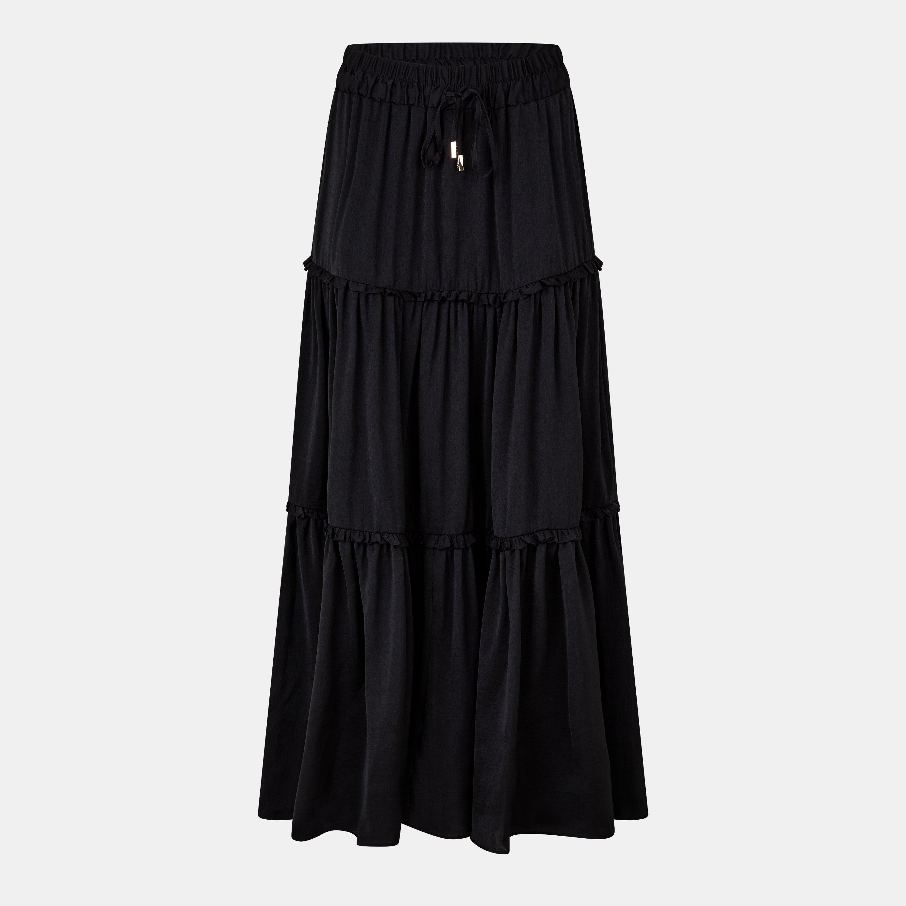 Black - Biba - Maxi Skirt - 1
