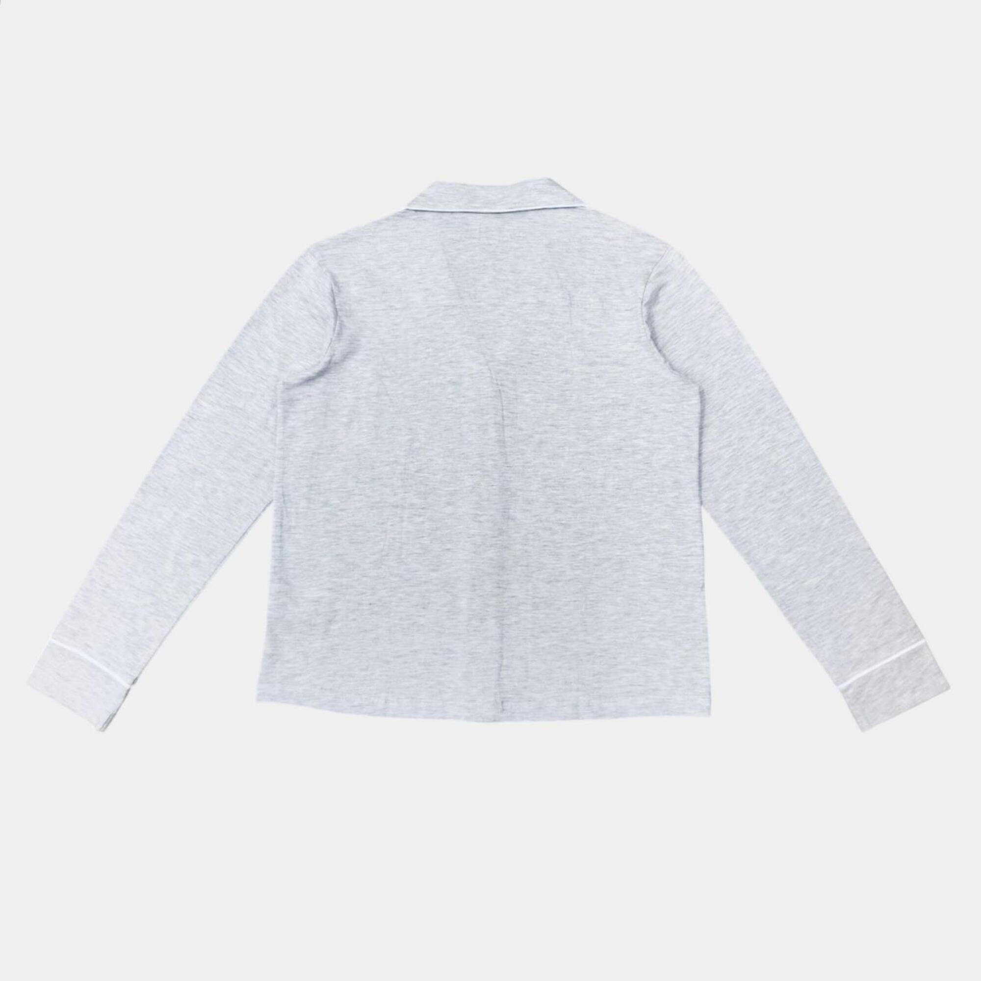 Grey - Linea - Women's Star Cotton Long Sleeve Pyjama Sets - 3