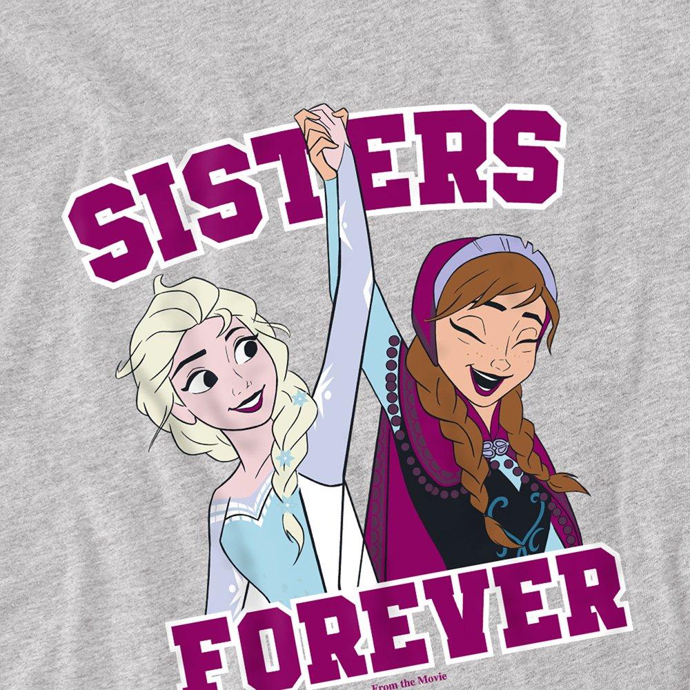 Grey - Frozen - Frozen Sisters Forever T-Shirt Grey - 2