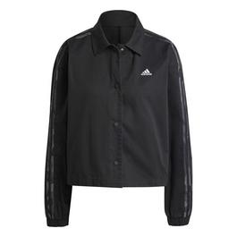 adidas Essentials Printed 3 Stripes Twill Coach Jacket Womens