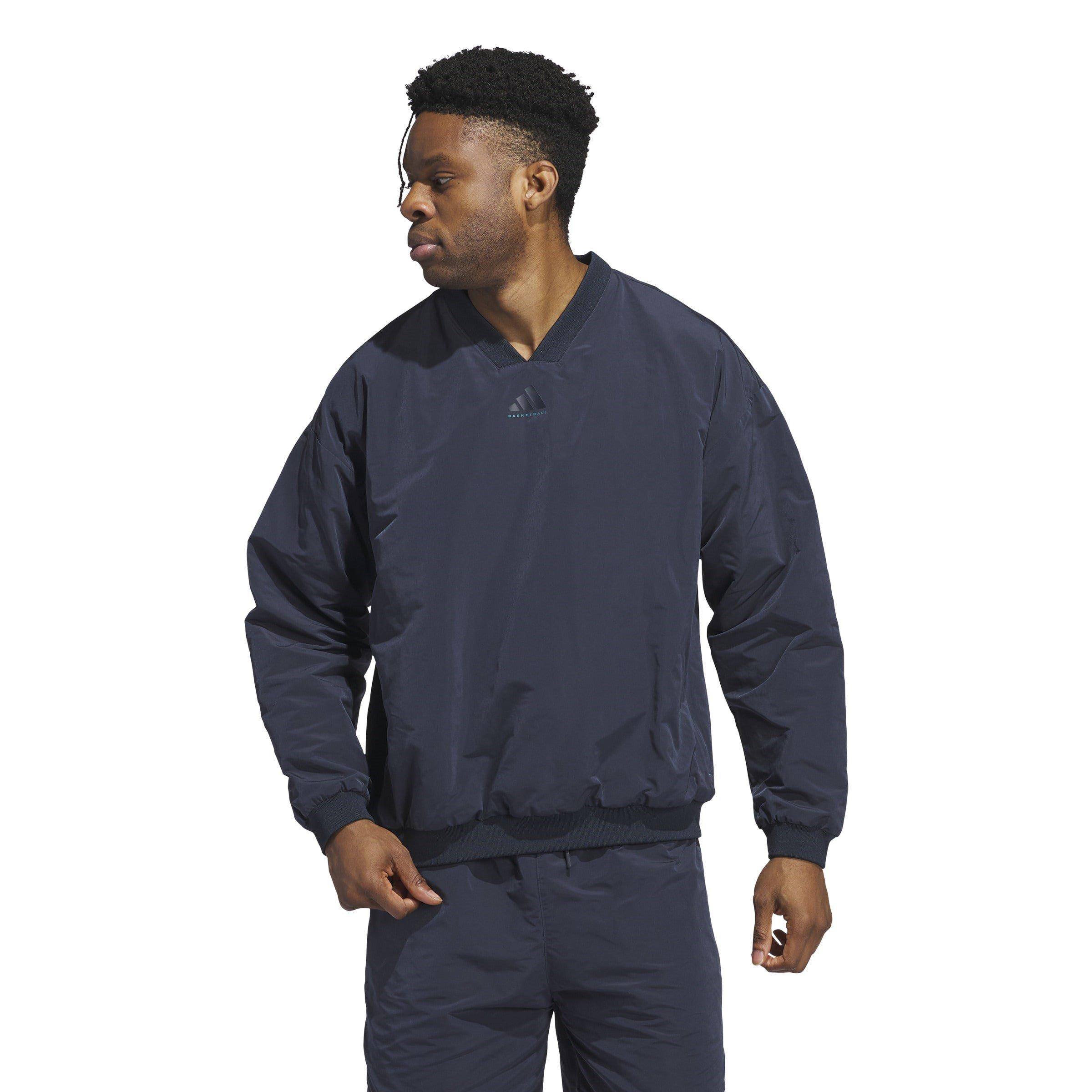 Aurora Ink - adidas - Basketball Woven Crewneck Sweatshirt Mens - 5