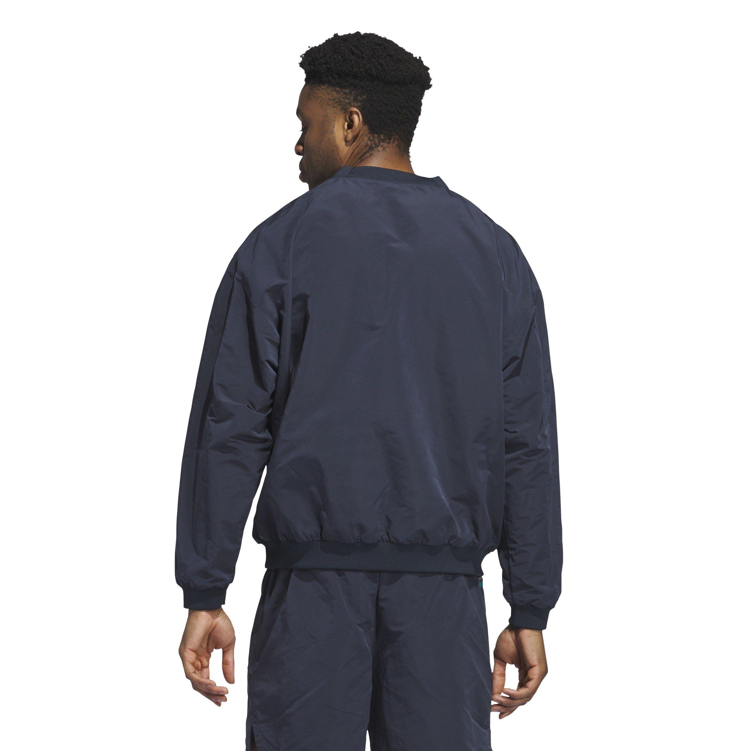 Aurora Ink - adidas - Basketball Woven Crewneck Sweatshirt Mens - 6