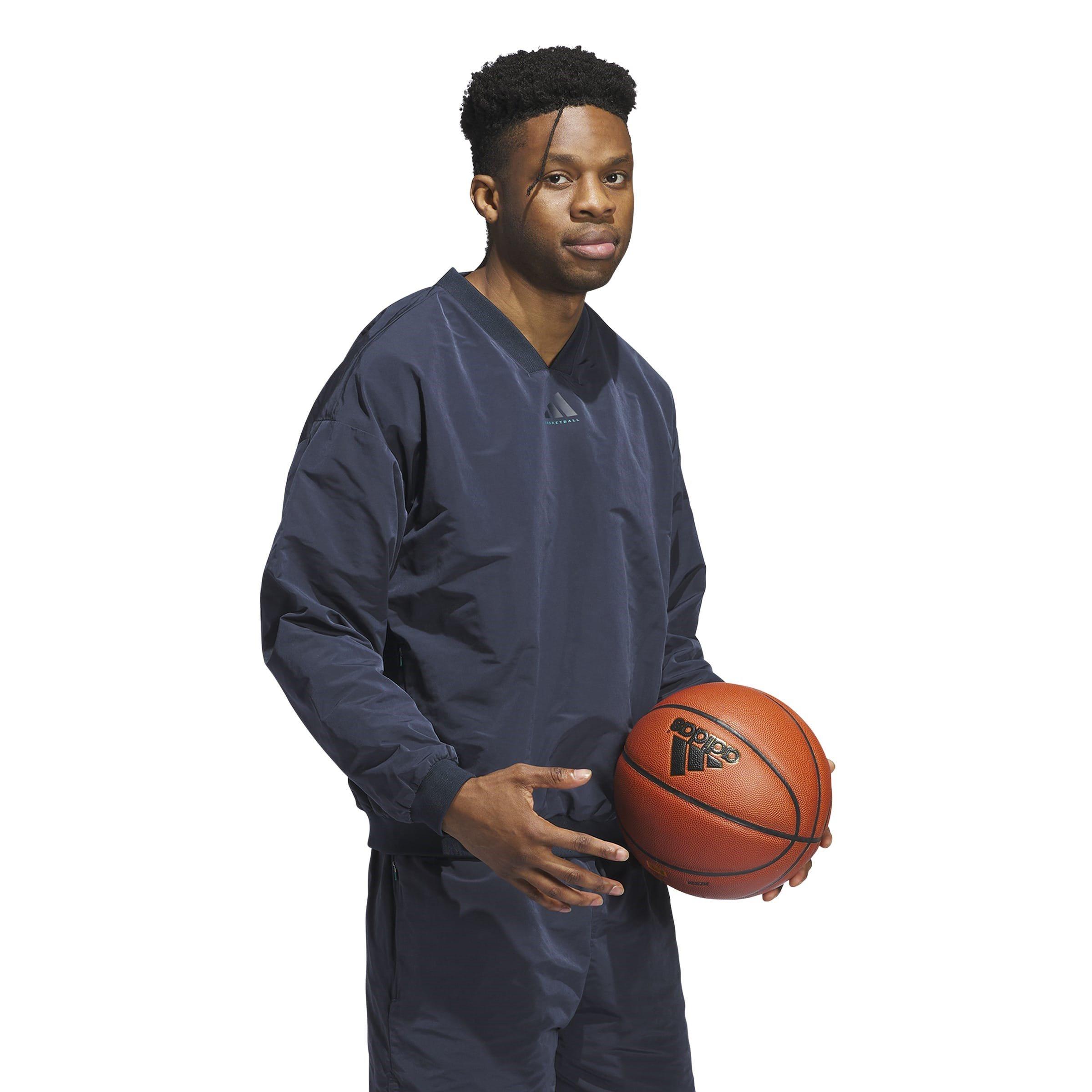 Aurora Ink - adidas - Basketball Woven Crewneck Sweatshirt Mens - 7