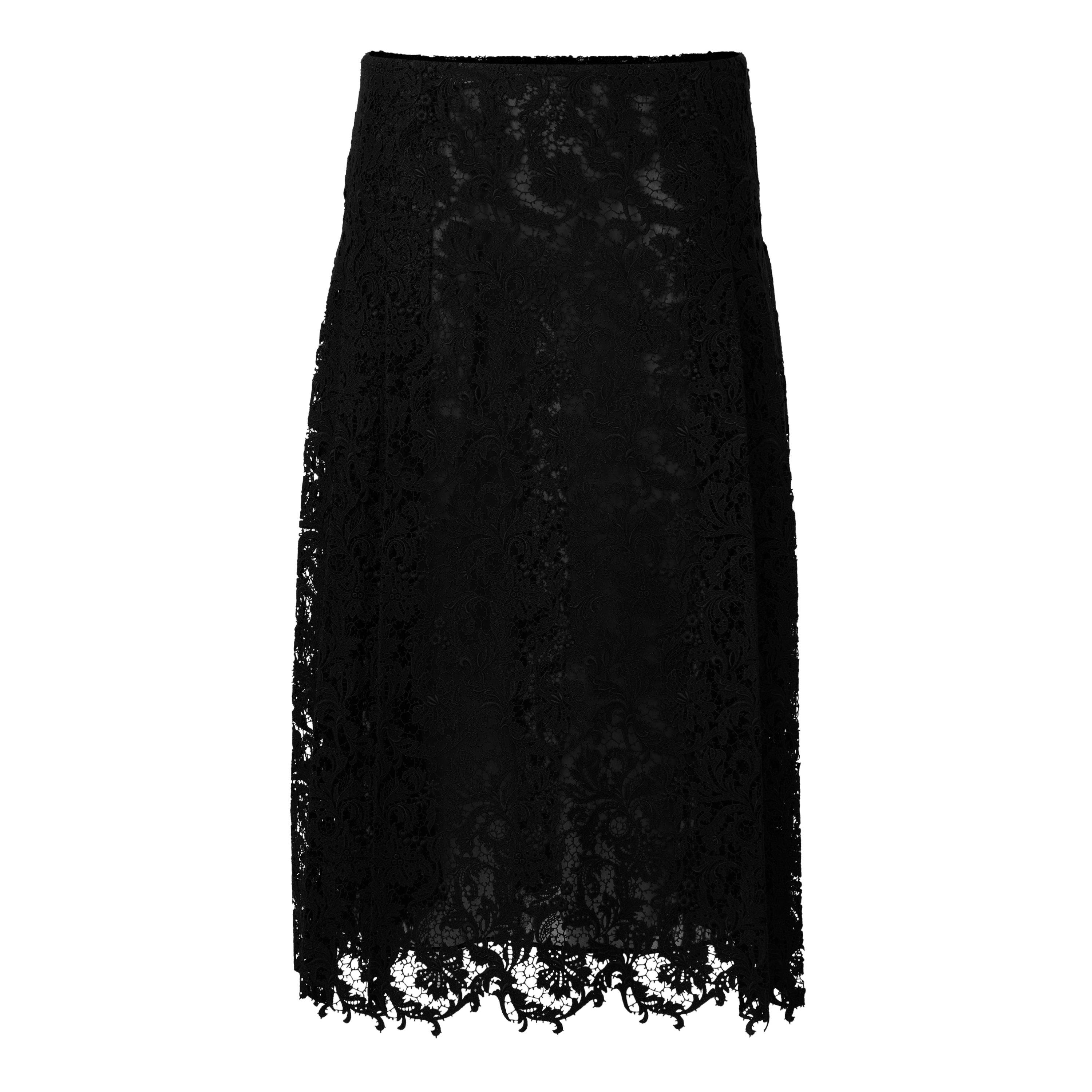 Black - Fendi - Fendi Lace Skirt Ld64 - 1