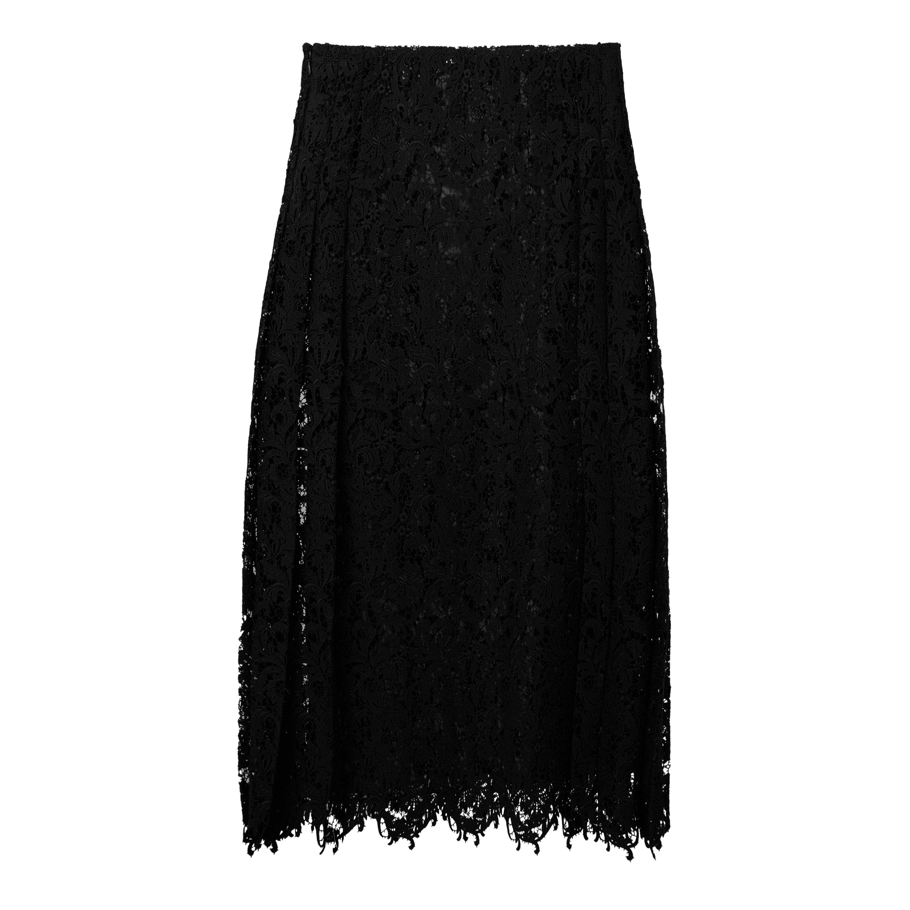 Black - Fendi - Fendi Lace Skirt Ld64 - 2