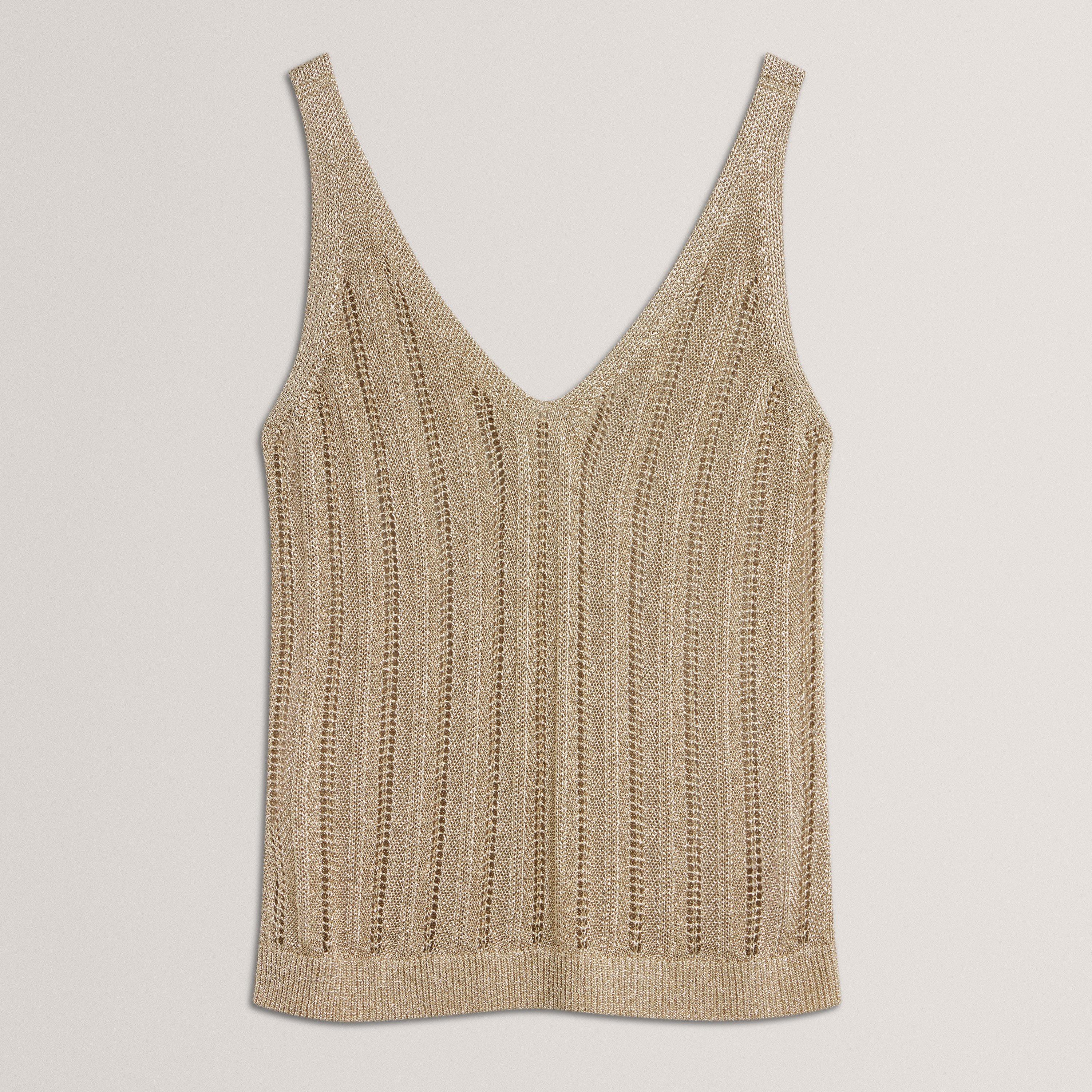 Gold - Ted Baker - Ted VNk KnitTank Ld62 - 1