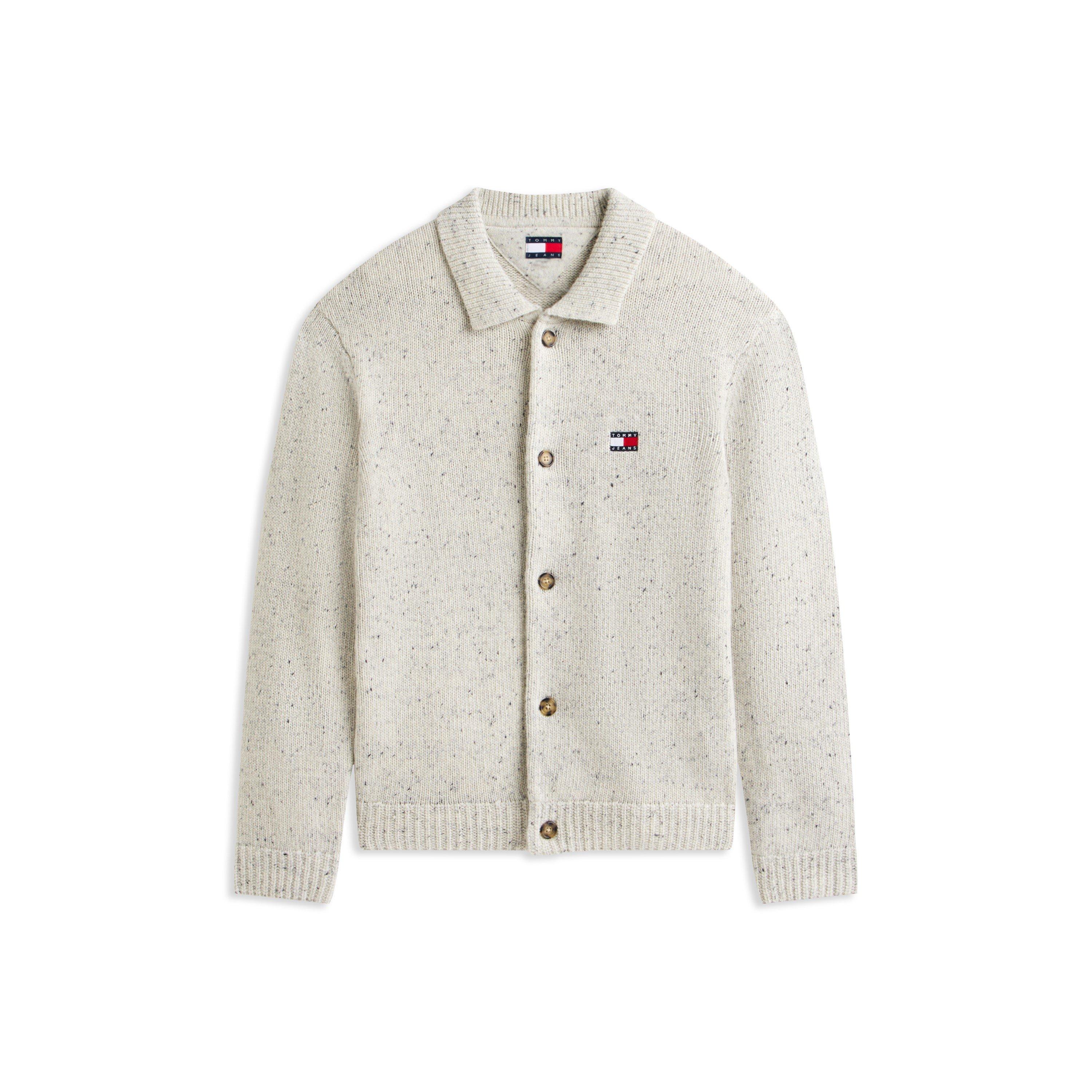 Tommy Jeans Men's Tj Badge Cardi Sn61 - Ancient White - L