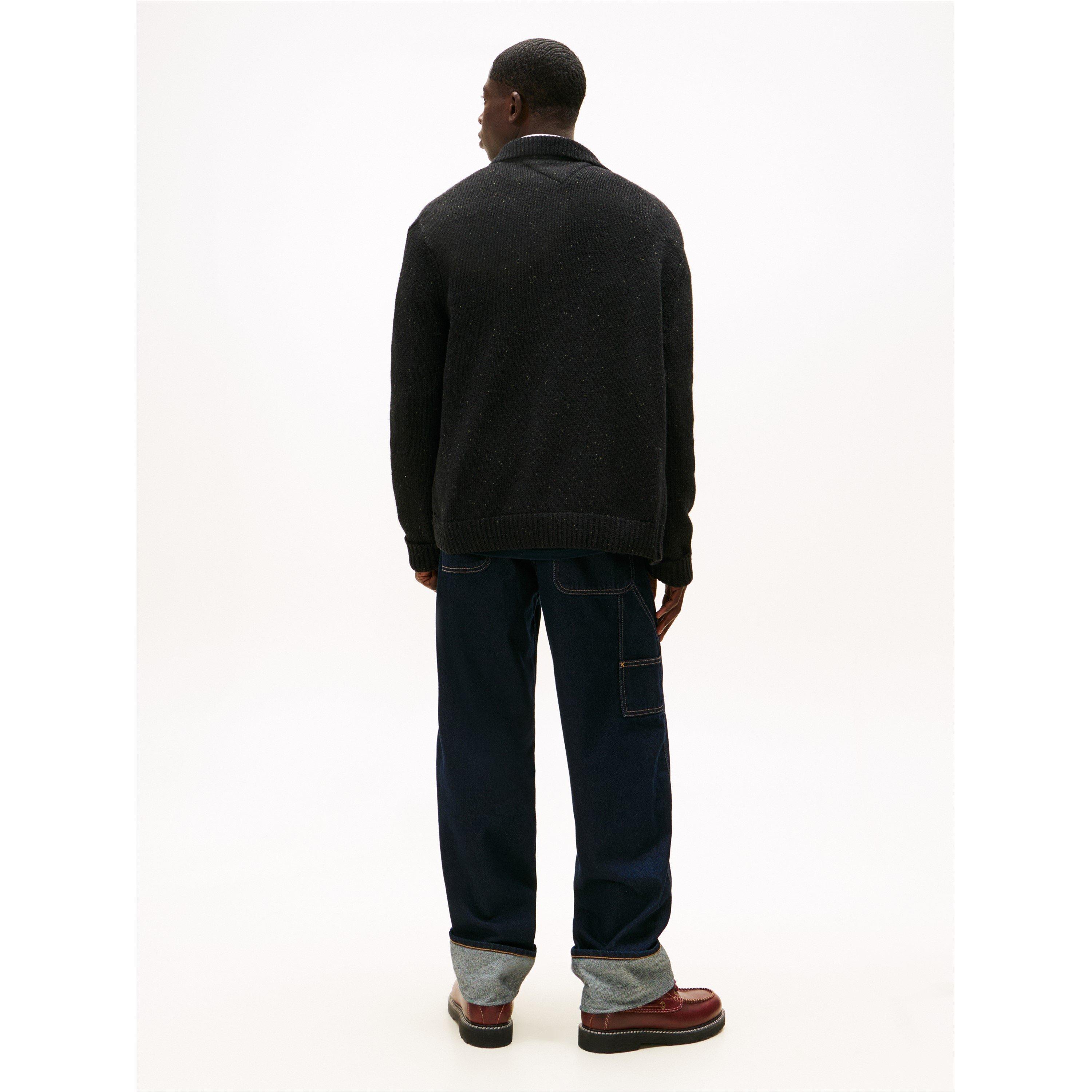 Black - Tommy Jeans - TJ Badge Cardi Sn61 - 5