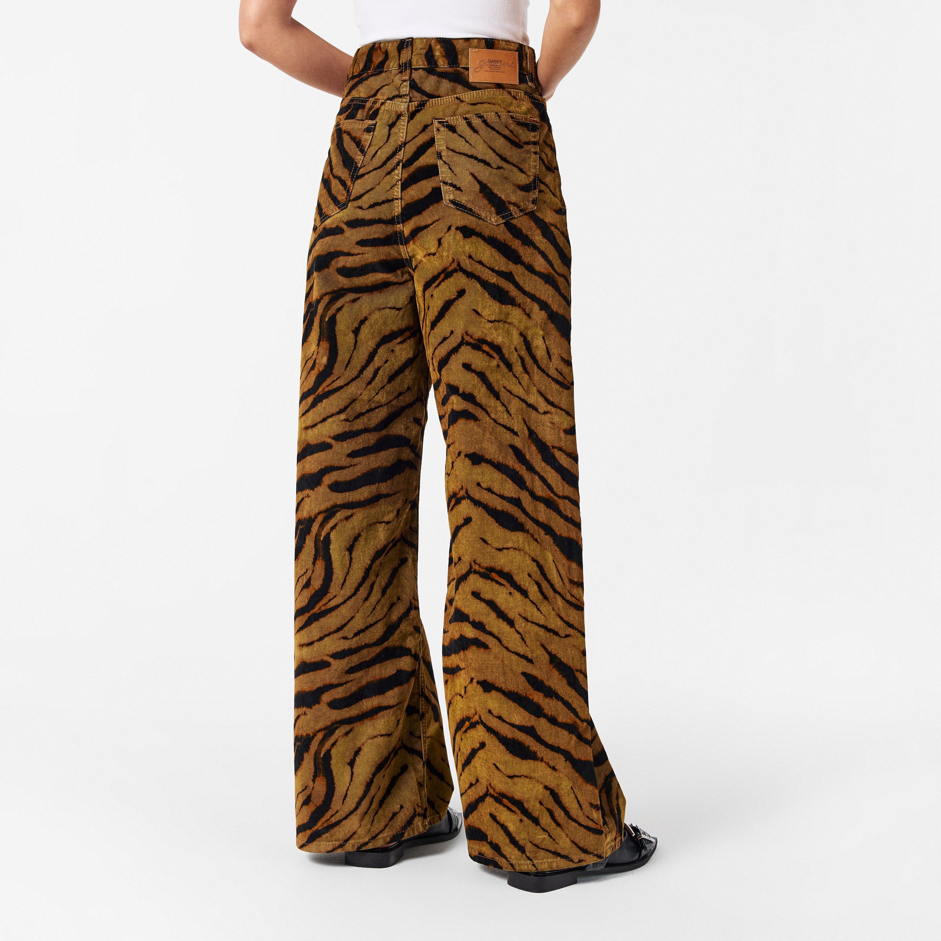 Khaki Tiger - Ganni - Ganni Zebra Denim Ld54 - 4