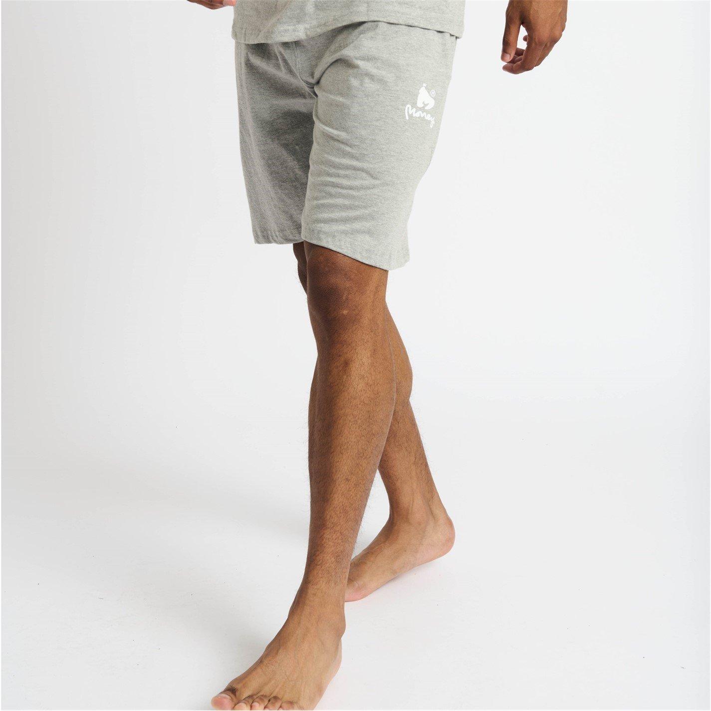 Grey Melange - Money - Lounger Elasticated Short Twin Set - 6