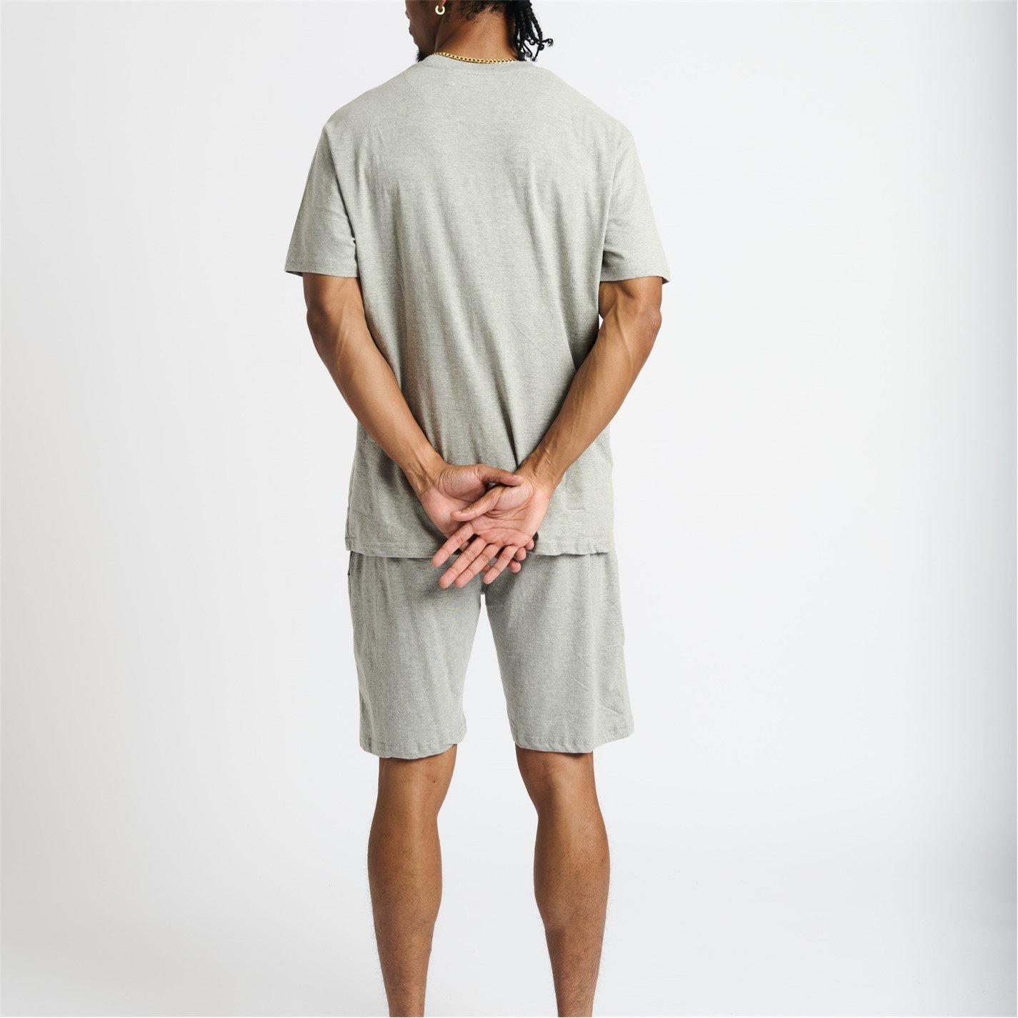 Grey Melange - Money - Lounger Elasticated Short Twin Set - 7