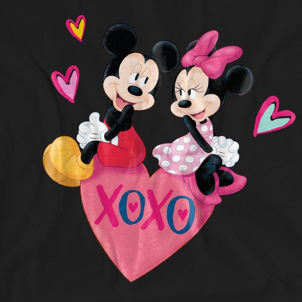 Black - Disney - Mickey and Minnie Mouse Valentines Day T-Shirt B - 2