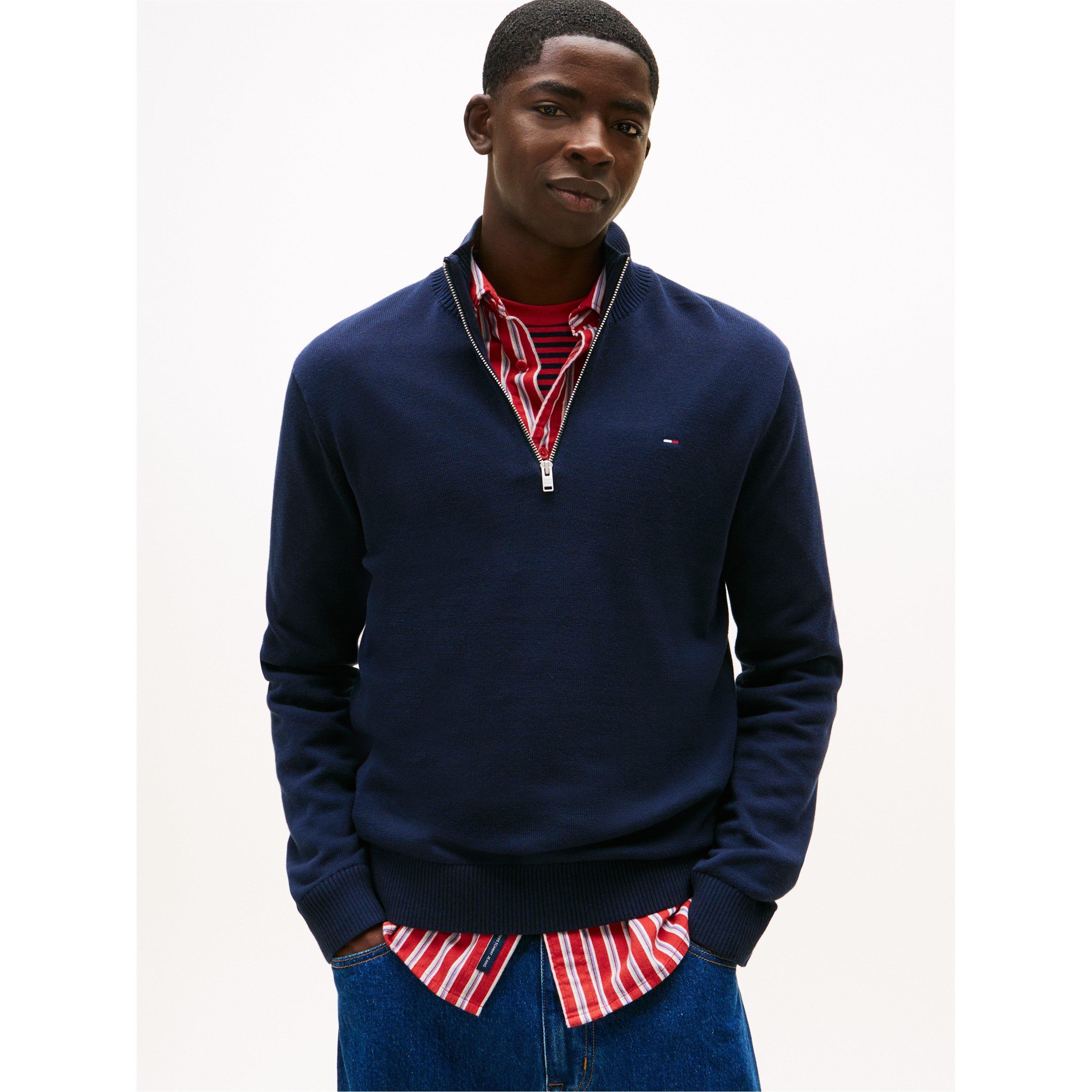 Noćna Mornarica - Tommy Jeans - TJ Ess 1/4Zip Sn61 - 2