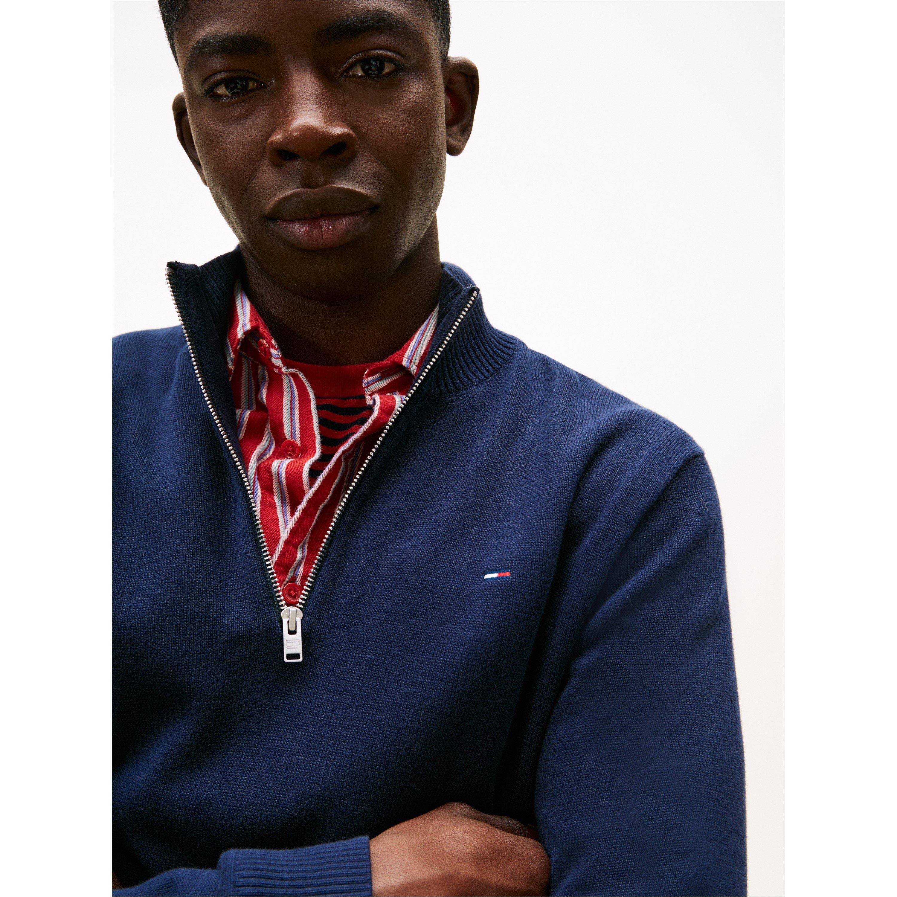 Noćna Mornarica - Tommy Jeans - TJ Ess 1/4Zip Sn61 - 3