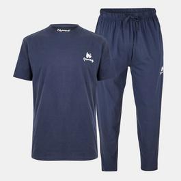 Money Lounger Elasticated Twinset - Navy