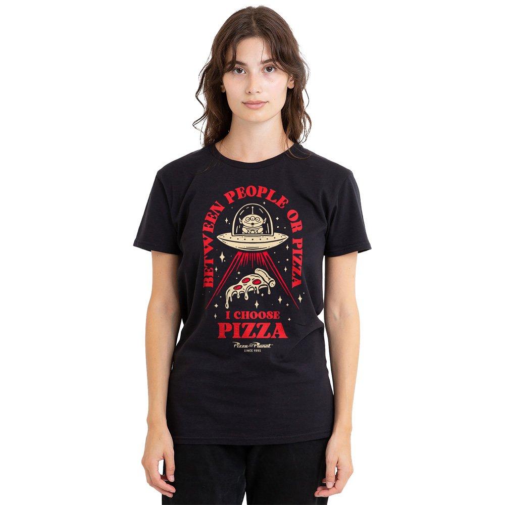 Black - Disney - Toy Story Pizza Or People T Shirt Black - 1