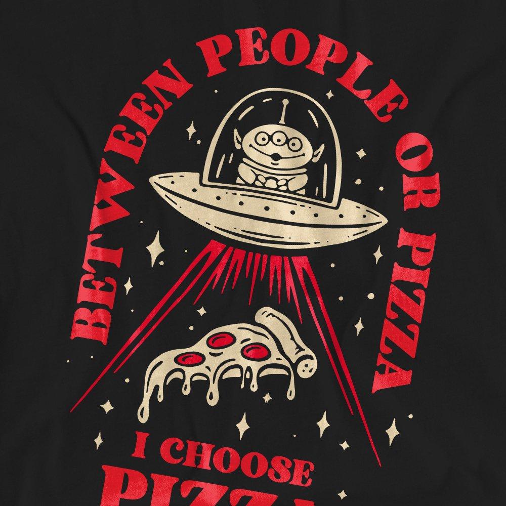 Black - Disney - Toy Story Pizza Or People T Shirt Black - 2