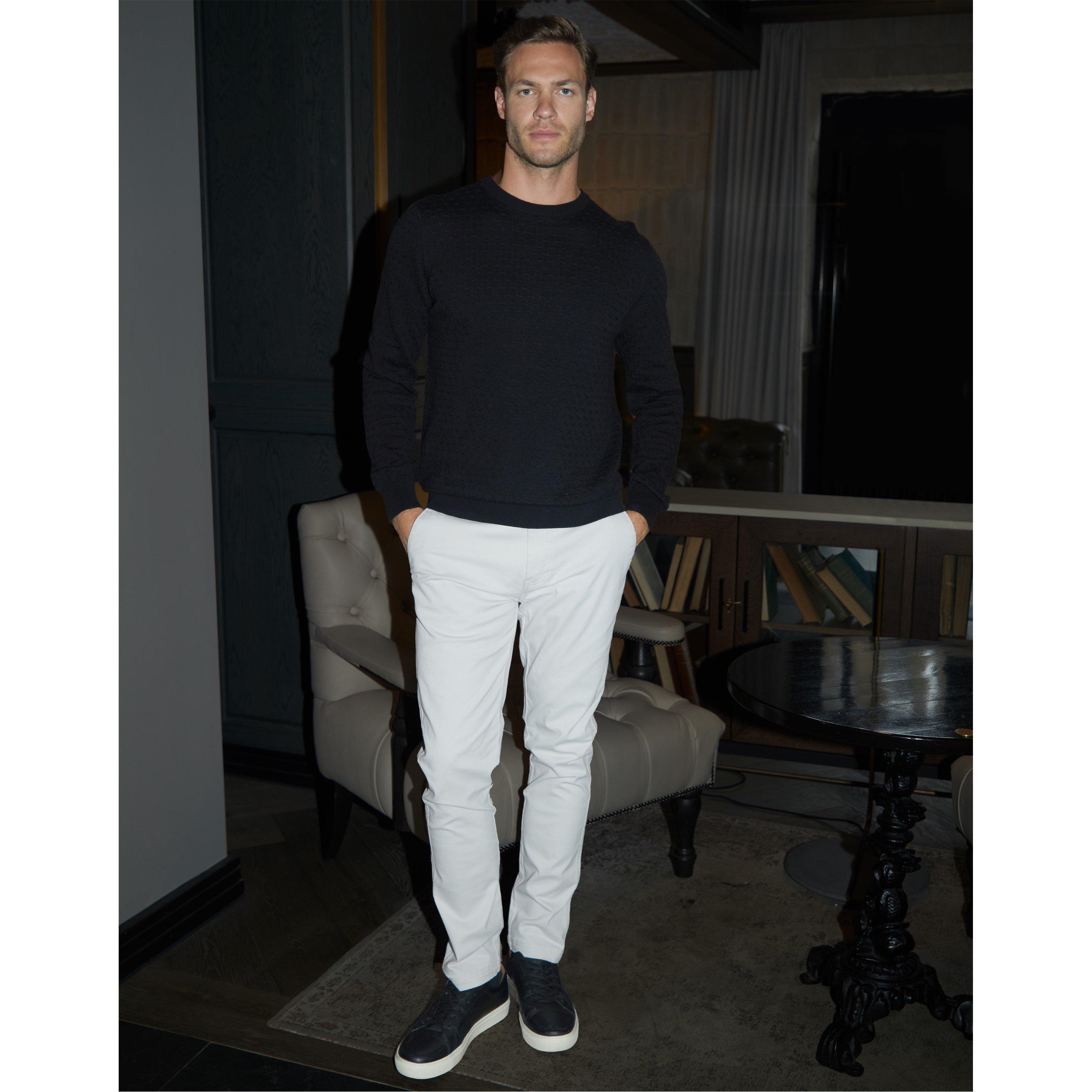 Nero - Threadbare - Cable Knit Crew Neck Jumper - 4