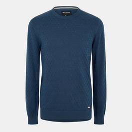 Threadbare Cable Knit Crew Neck Jumper Mens