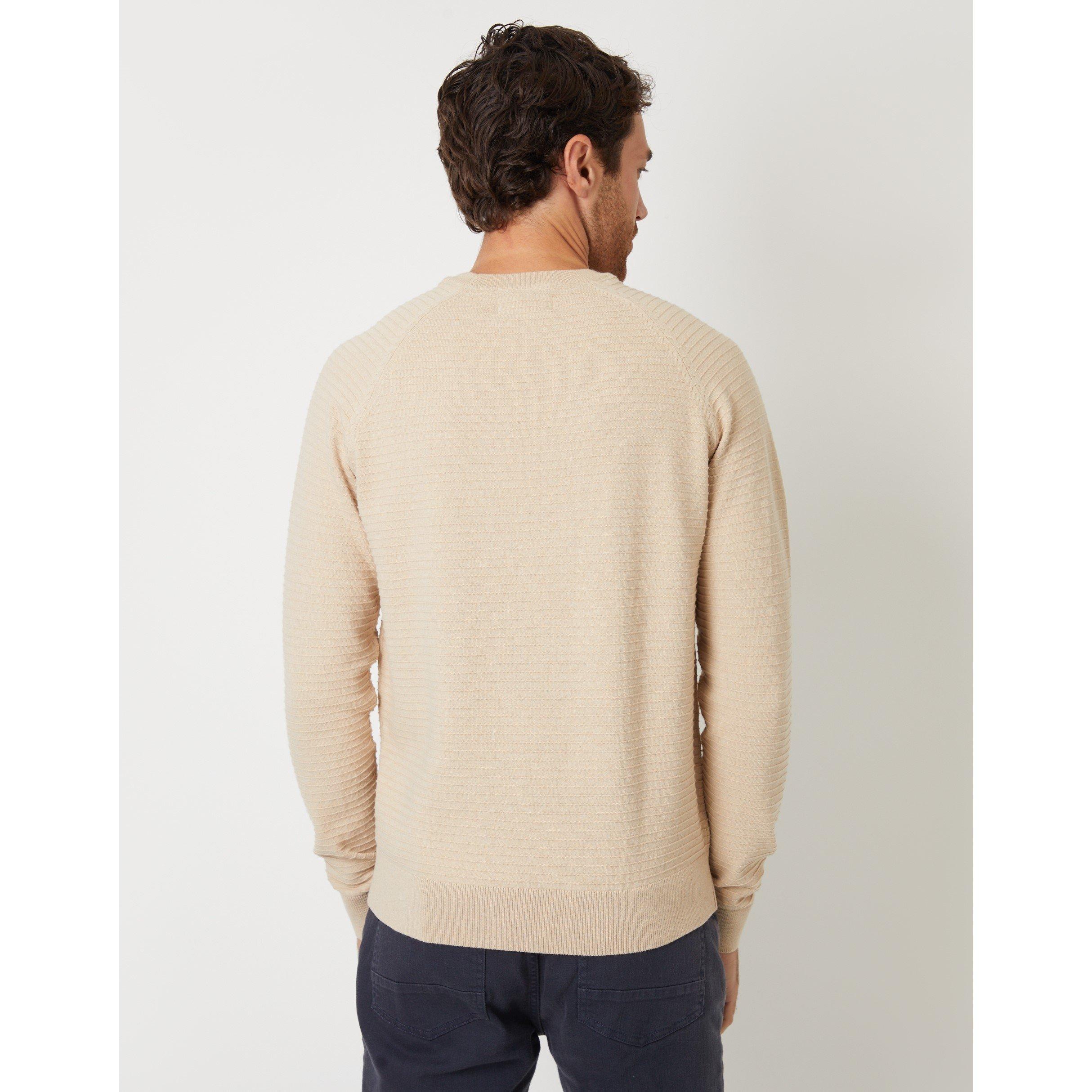 Beige - Threadbare - Men's Crew Neck Jumper - 3