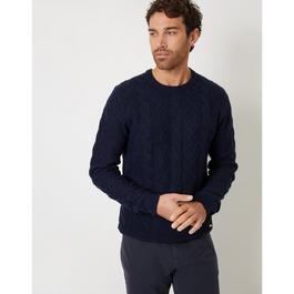 Threadbare Cable Knitted Crew Neck Jumper