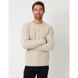 Threadbare Cable Knitted Crew Neck Jumper