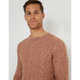 Threadbare Cable Knit Jumper Mens