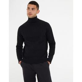 Threadbare Roll Neck Jumper Mens