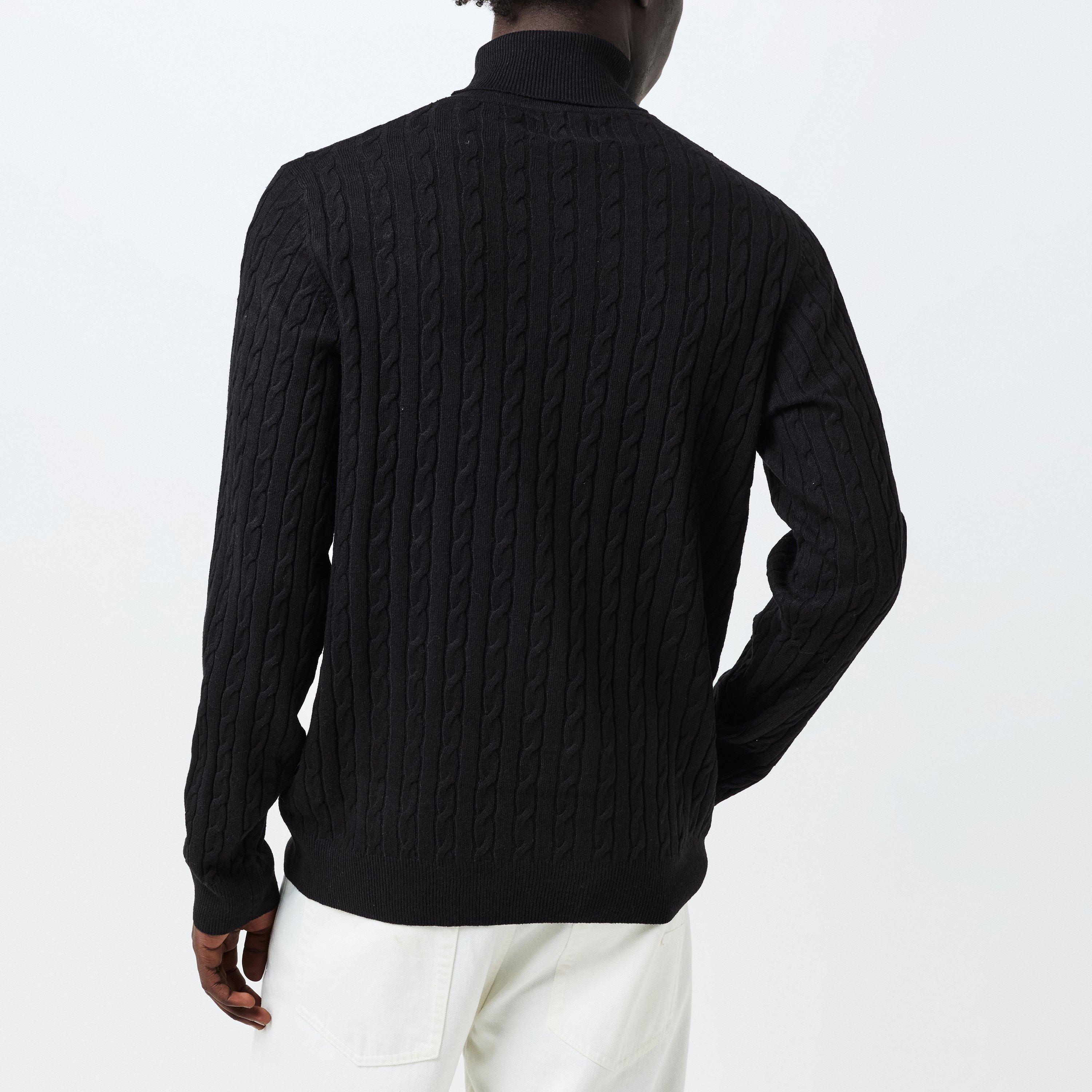 Zwart - Threadbare - Men's Crew Neck Jumper - 4