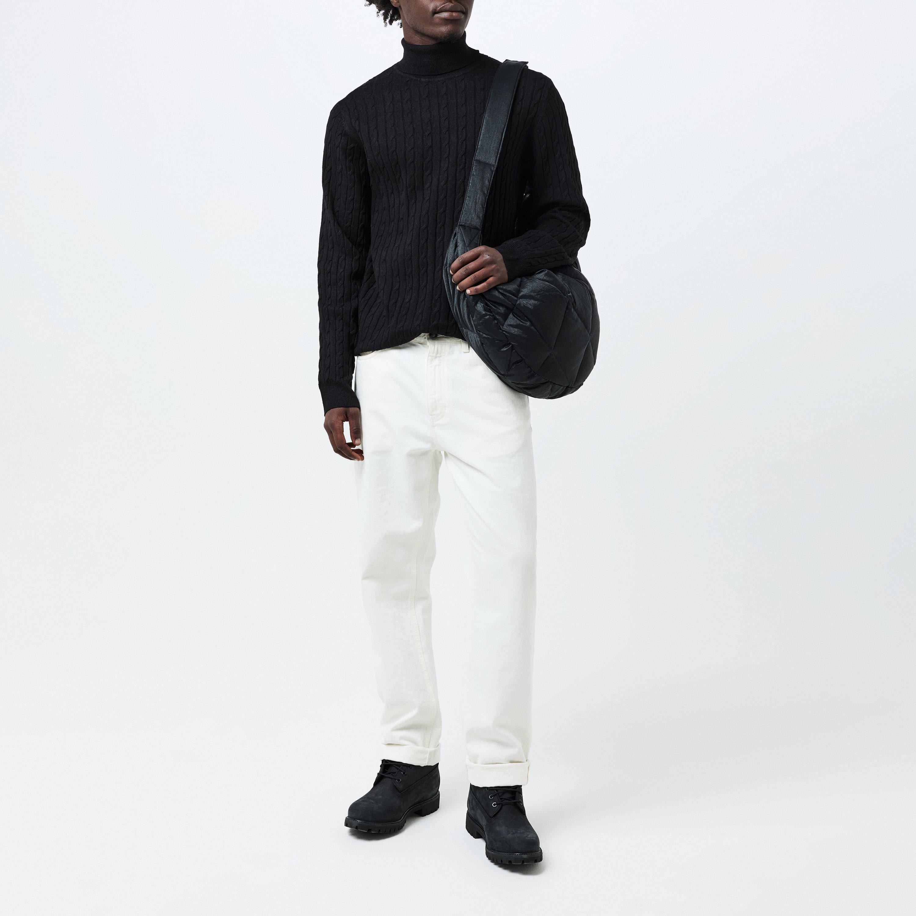 Zwart - Threadbare - Men's Crew Neck Jumper - 6