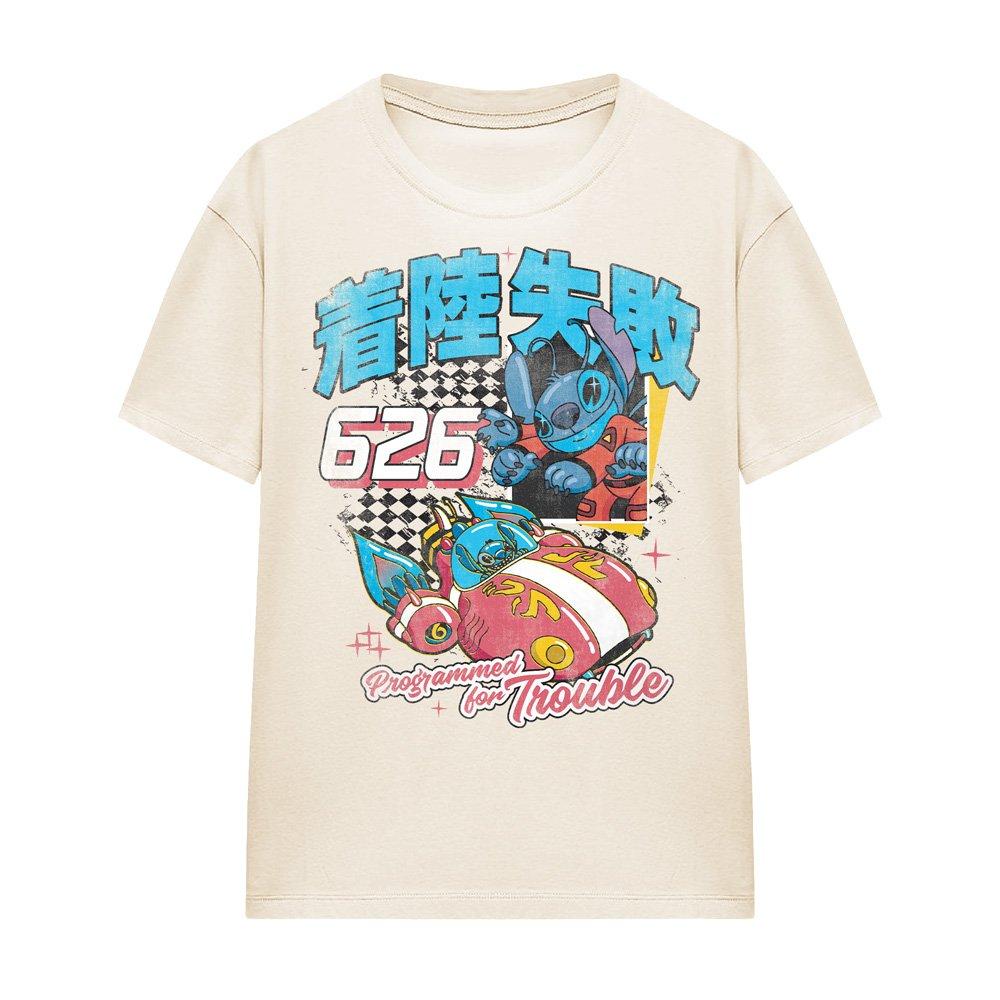 Natural - Disney - Lilo And Stitch Manga Race T-Shirt Natural - 4