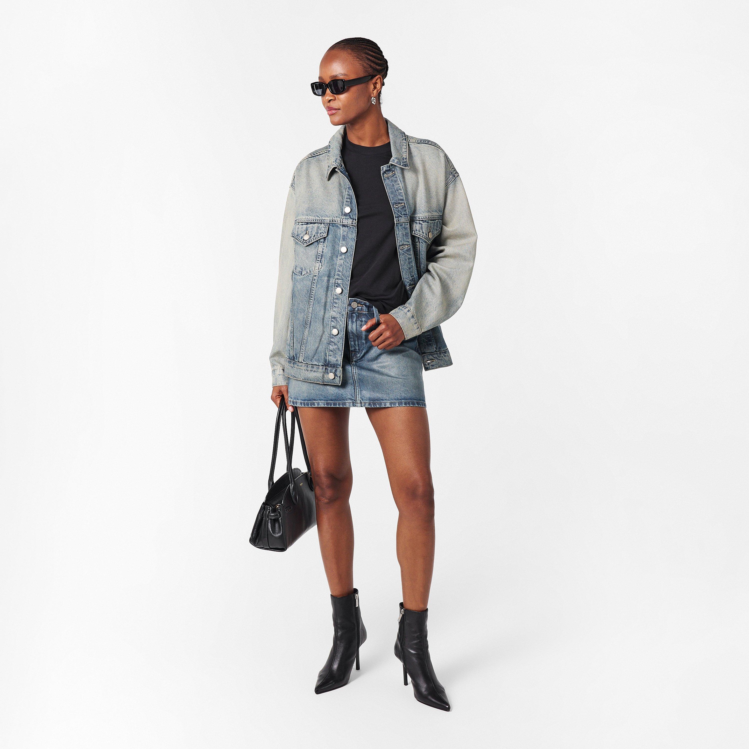 indigo927 - Good American - Women's Mini Denim Skirt - 6