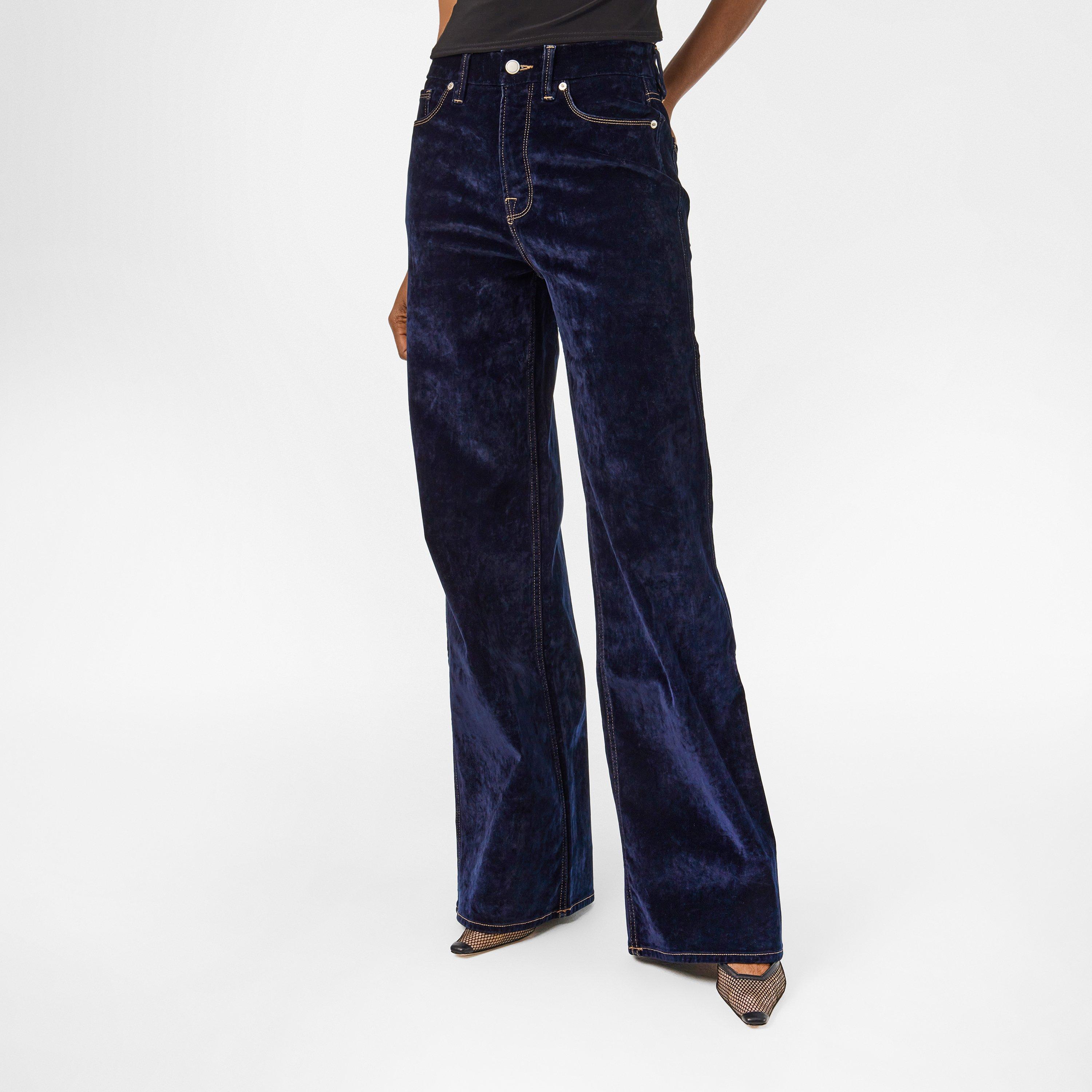 indigo939 - Good American - Women's Skate Velvet Wide Leg Jeans - 3