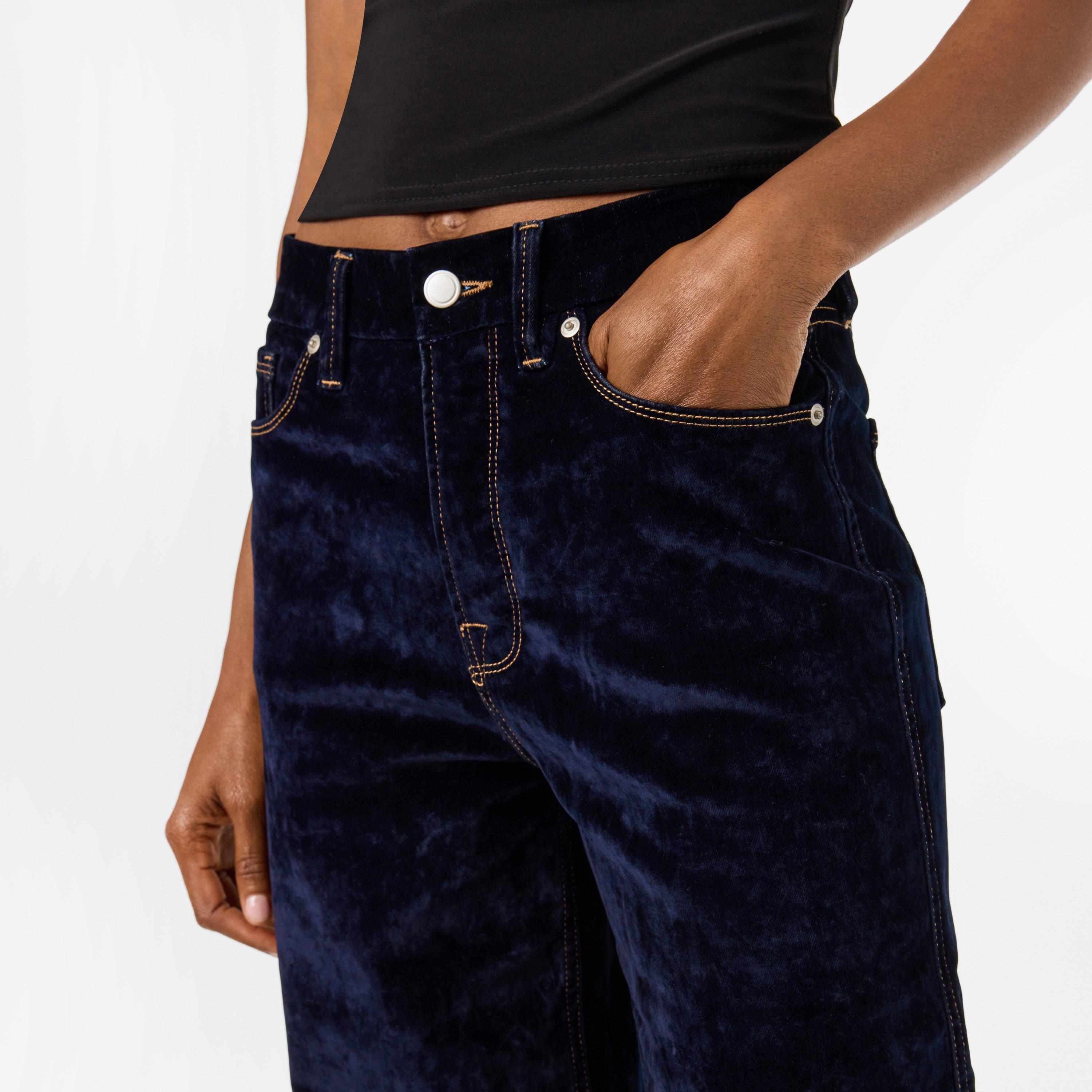 indigo939 - Good American - Women's Skate Velvet Wide Leg Jeans - 5