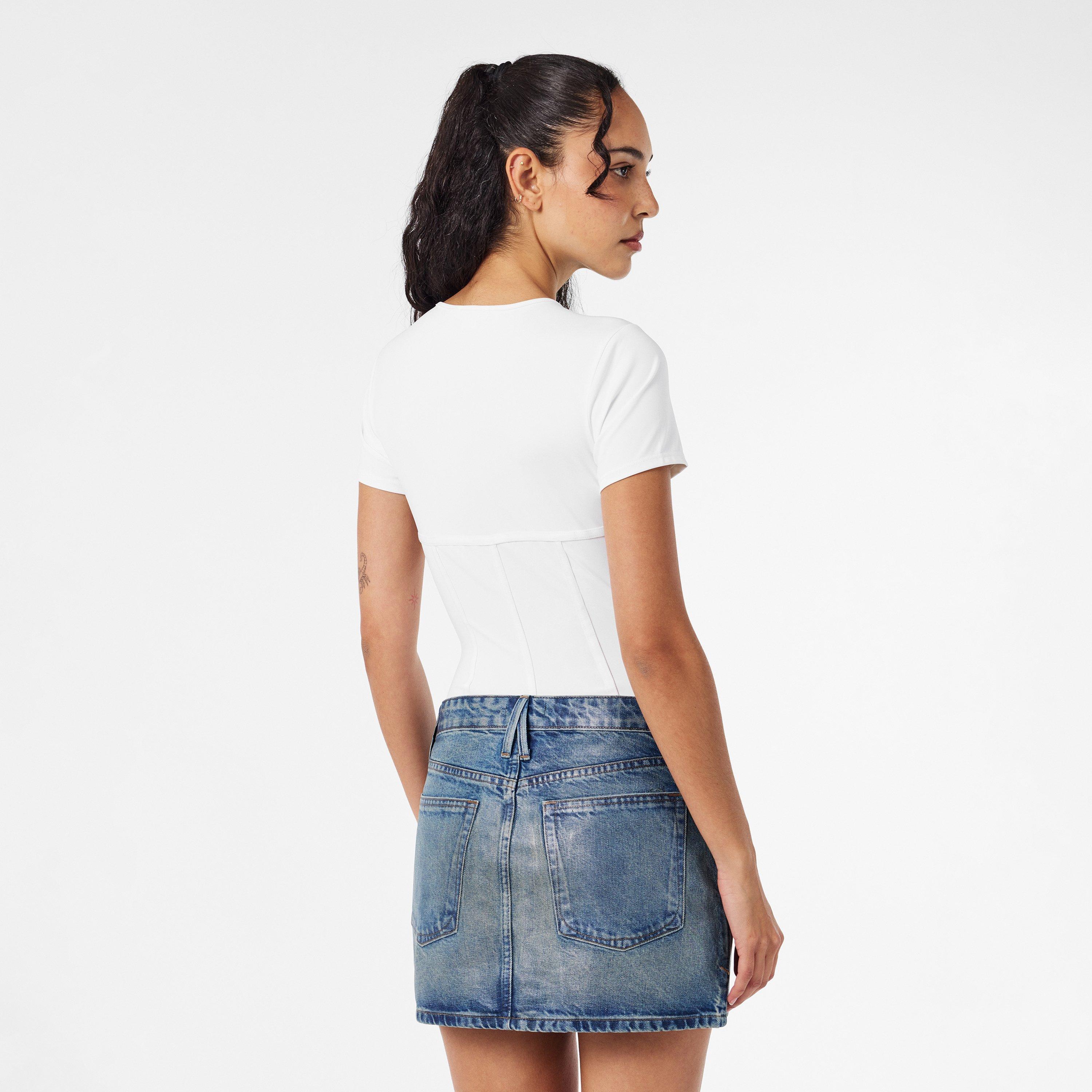 White001 - Good American - Women's Corset Bodysuit - 4