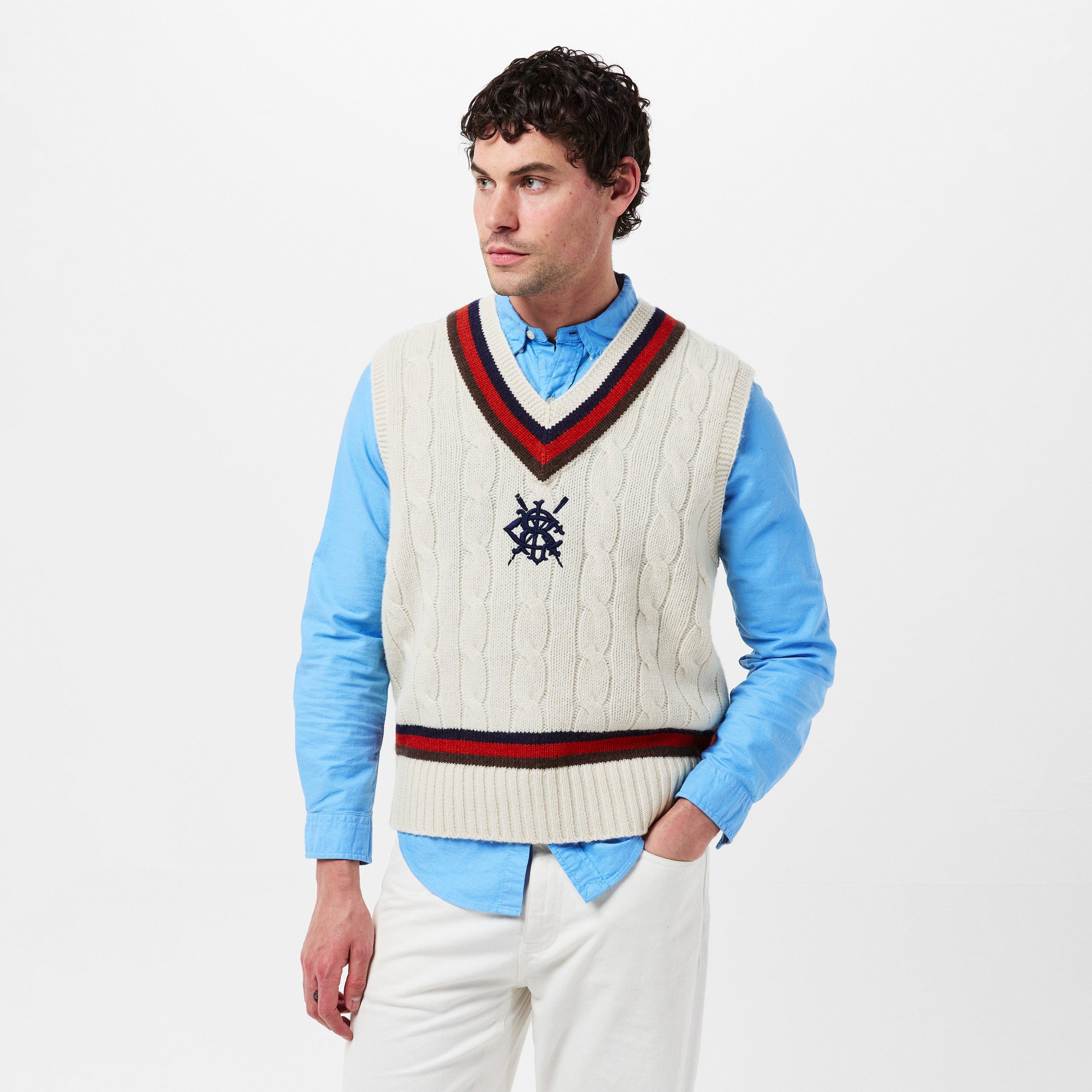 Cream Combo - Polo Ralph Lauren - Men's Crew Neck Jumper - 3