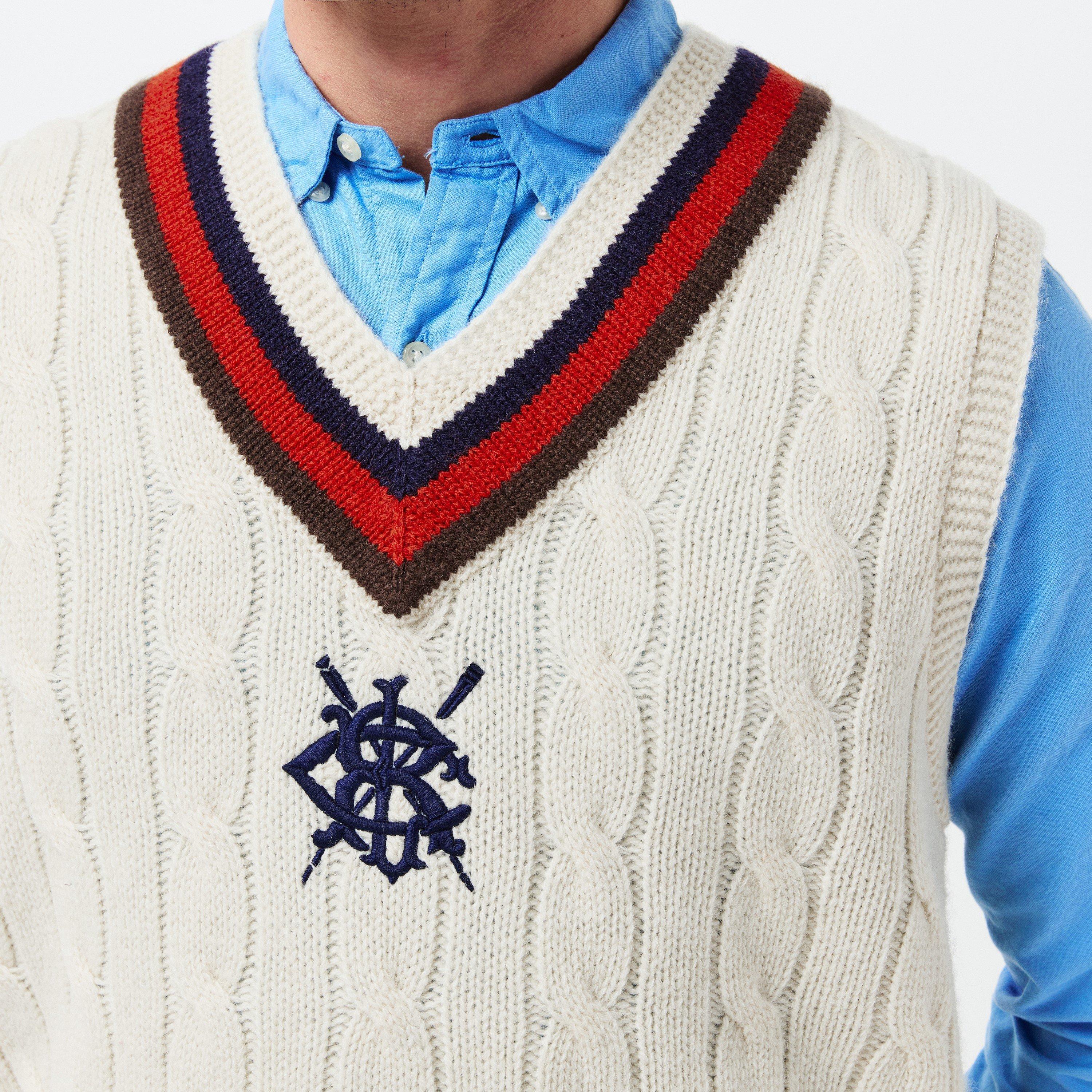 Cream Combo - Polo Ralph Lauren - Men's Crew Neck Jumper - 5