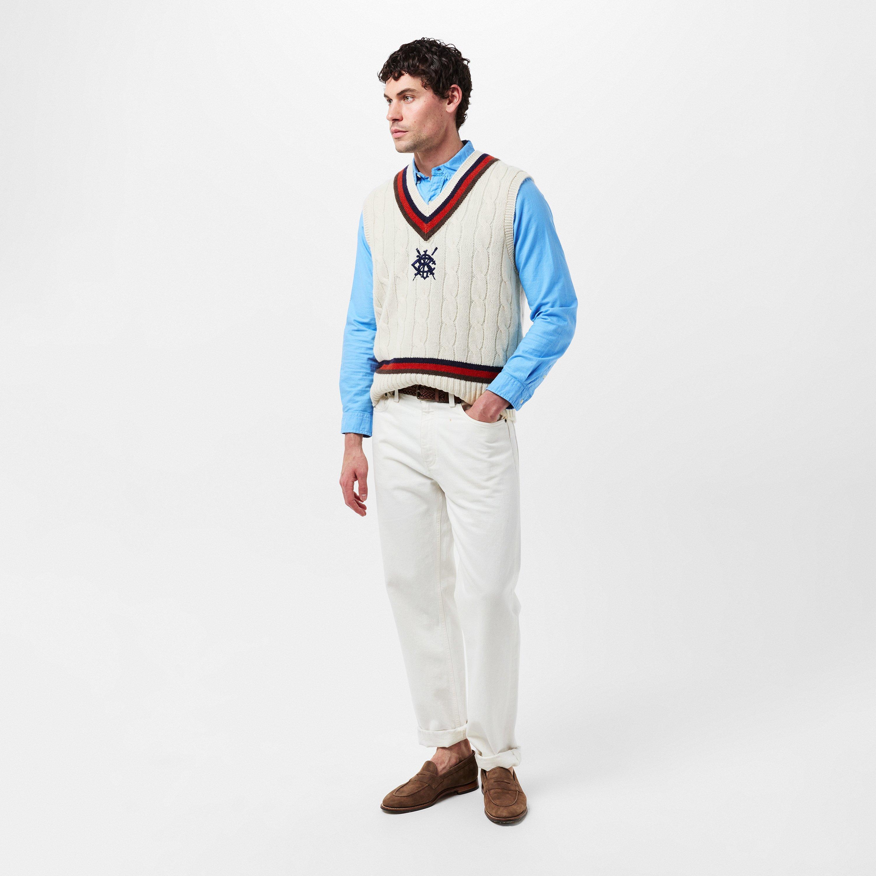 Cream Combo - Polo Ralph Lauren - Men's Crew Neck Jumper - 6
