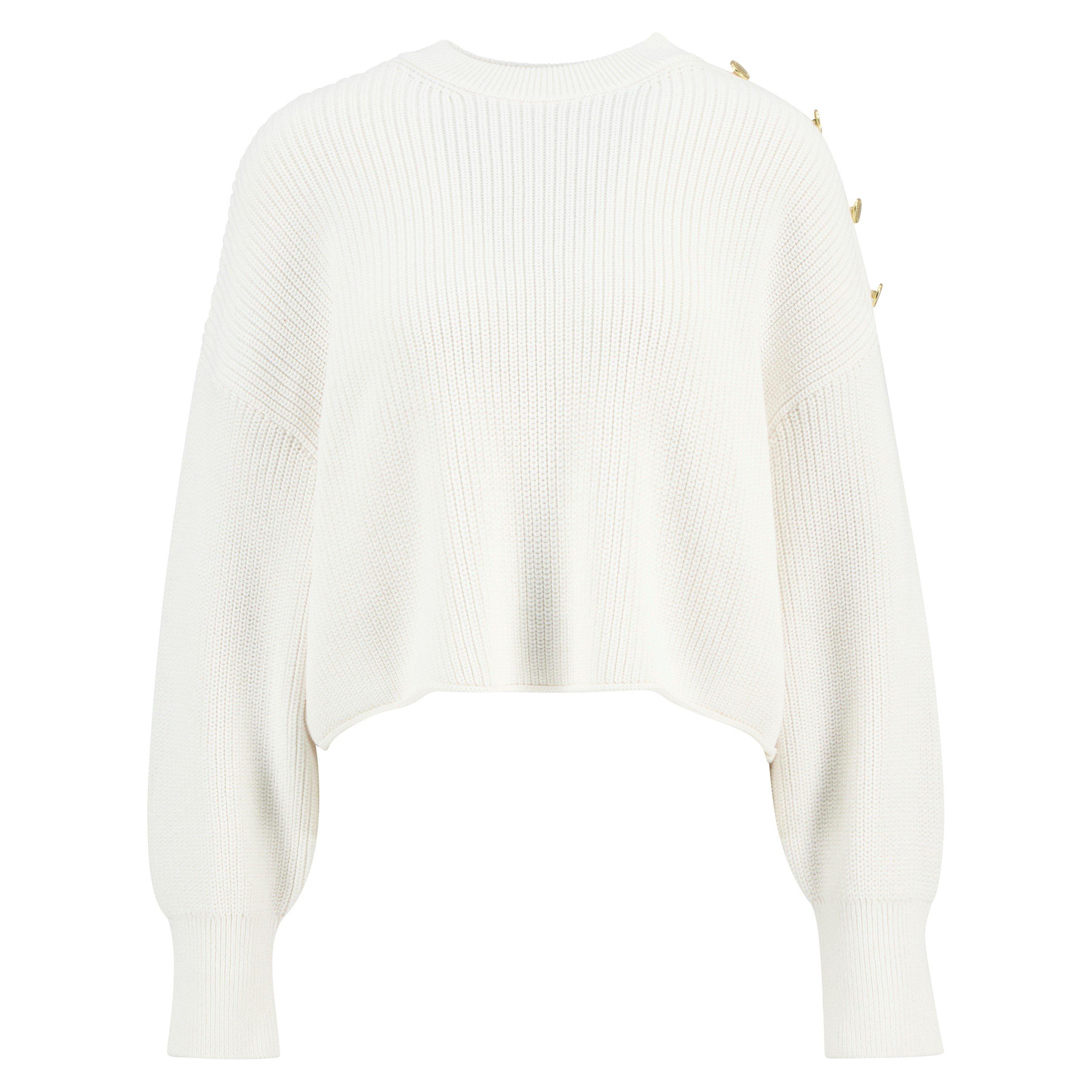 Off White - Barbour International - Womens Alexis Crew-Neck Jumper - 1