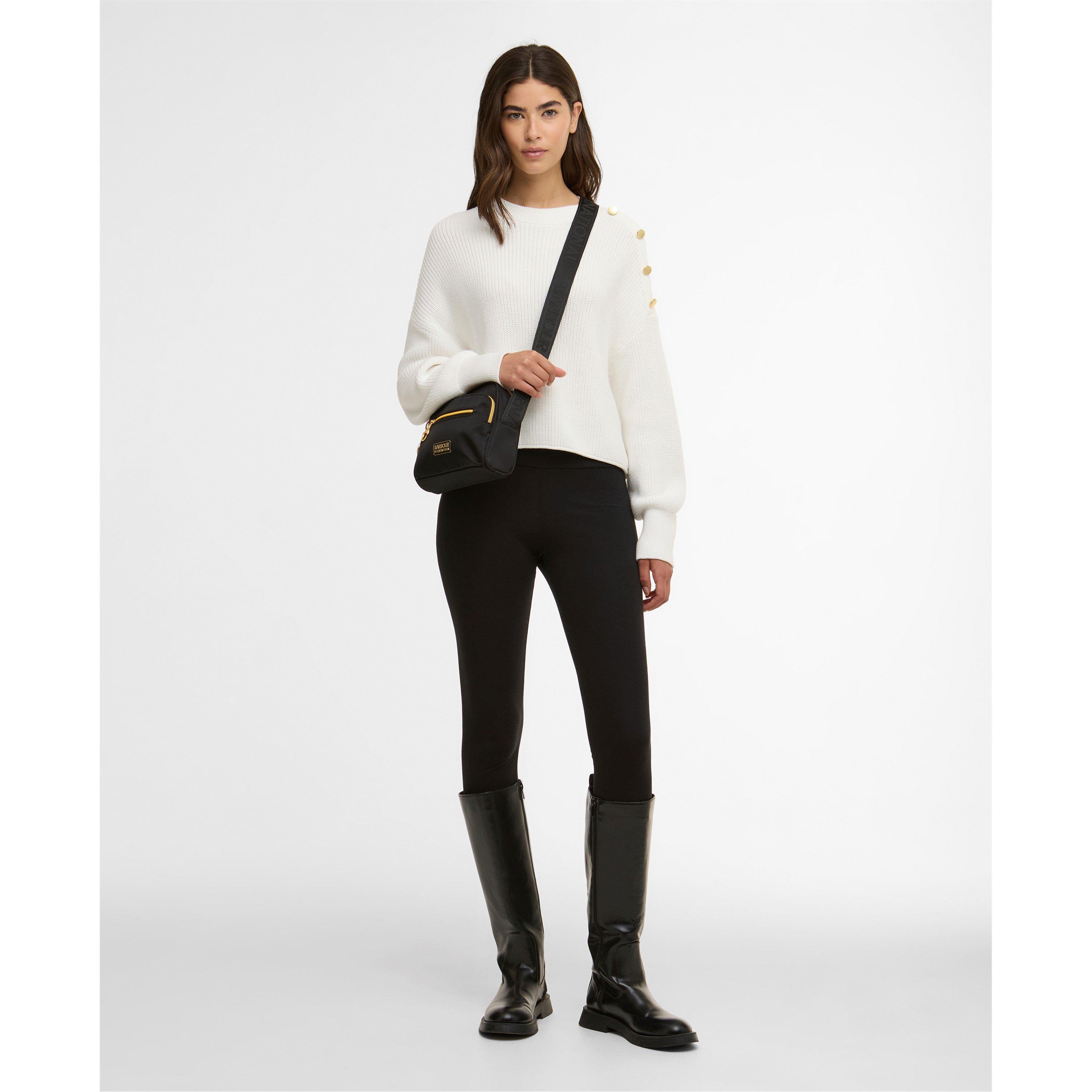 Off White - Barbour International - Womens Alexis Crew-Neck Jumper - 6