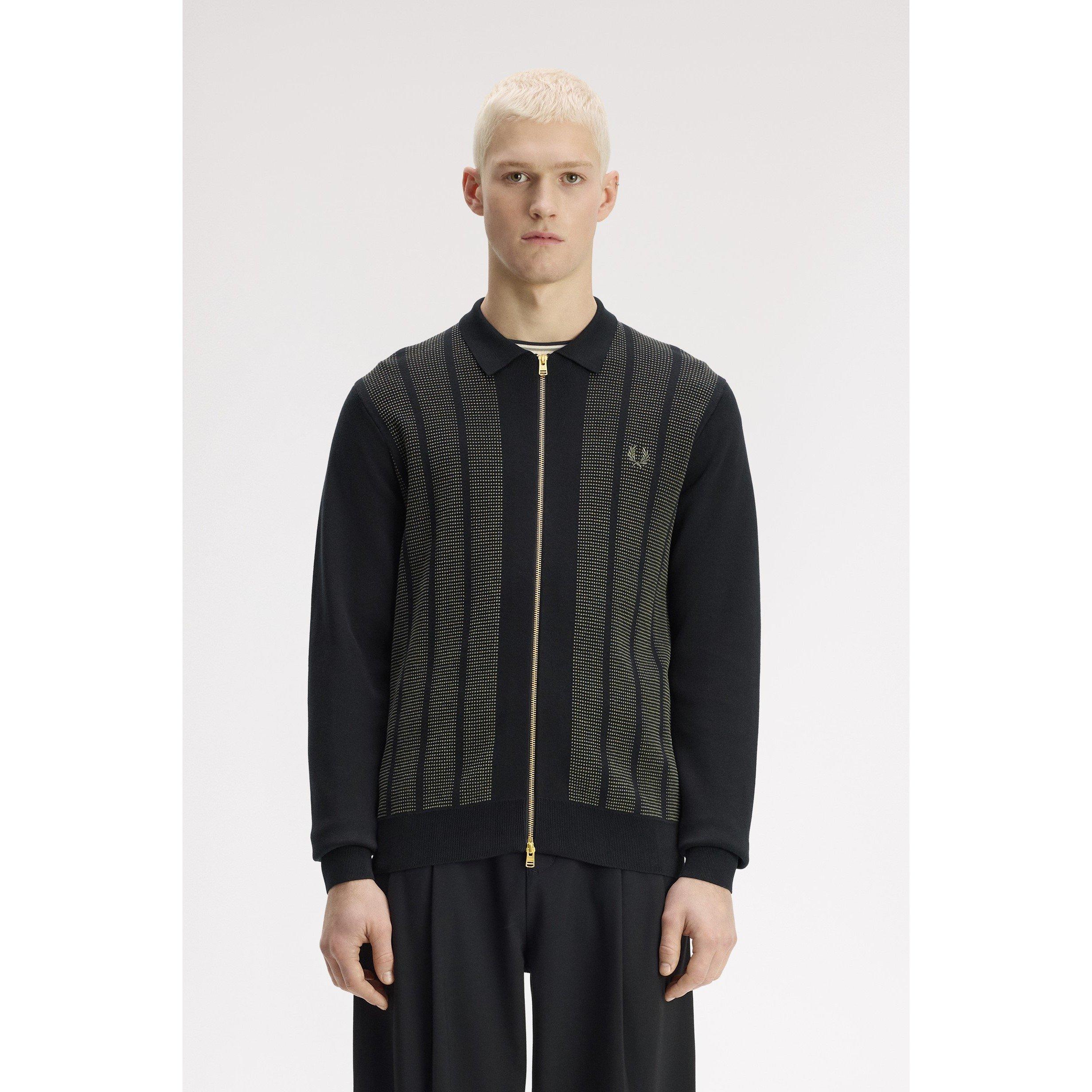 Black 102 - Fred Perry - Fred Panel Cardi Sn64 - 3