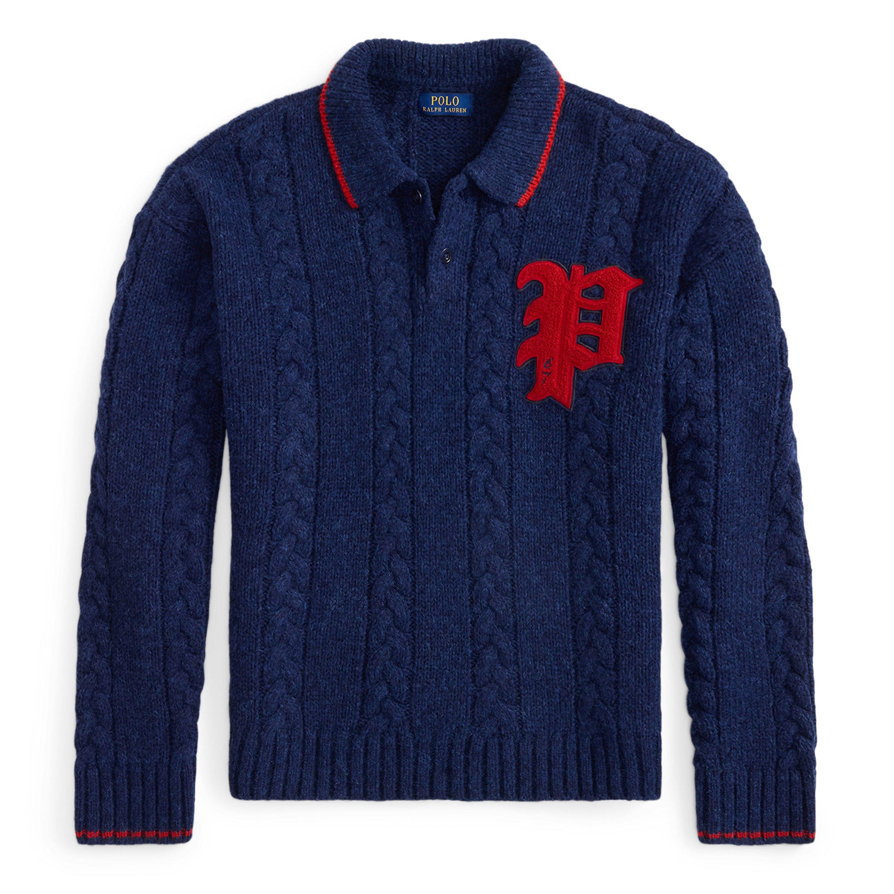 Midnight Navy - Polo Ralph Lauren - Men's Knitted Long Sleeve Crew Neck Jumper - 1