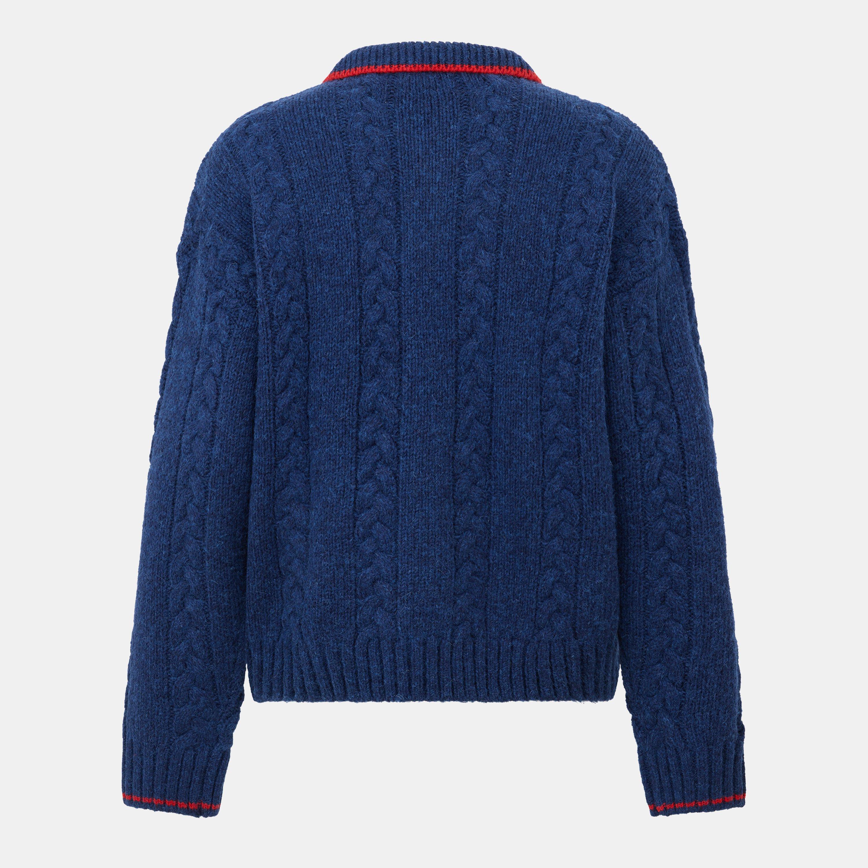 Midnight Navy - Polo Ralph Lauren - Men's Knitted Long-Sleeve Crew Neck Jumper - 2