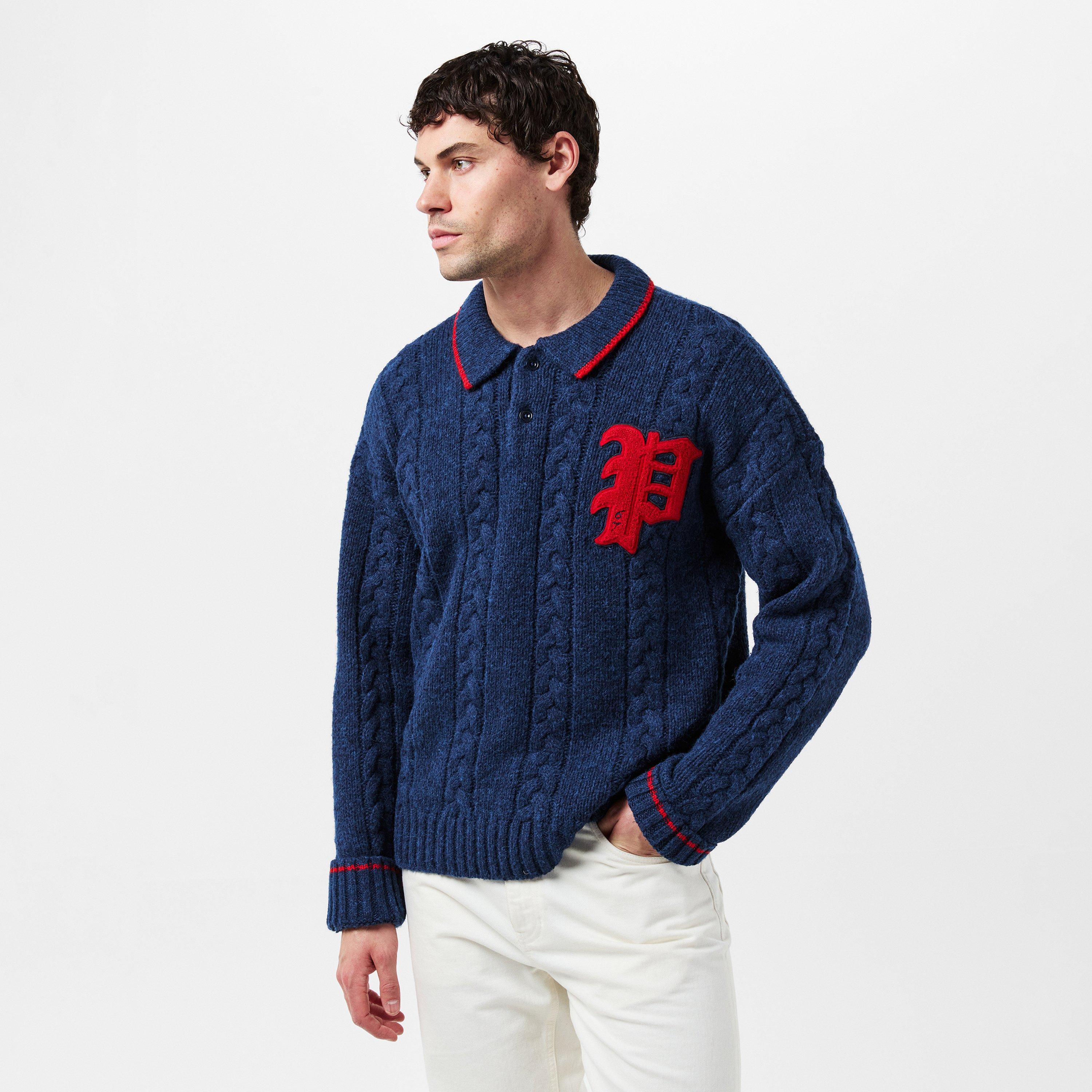Midnight Navy - Polo Ralph Lauren - Men's Knitted Long-Sleeve Crew Neck Jumper - 3